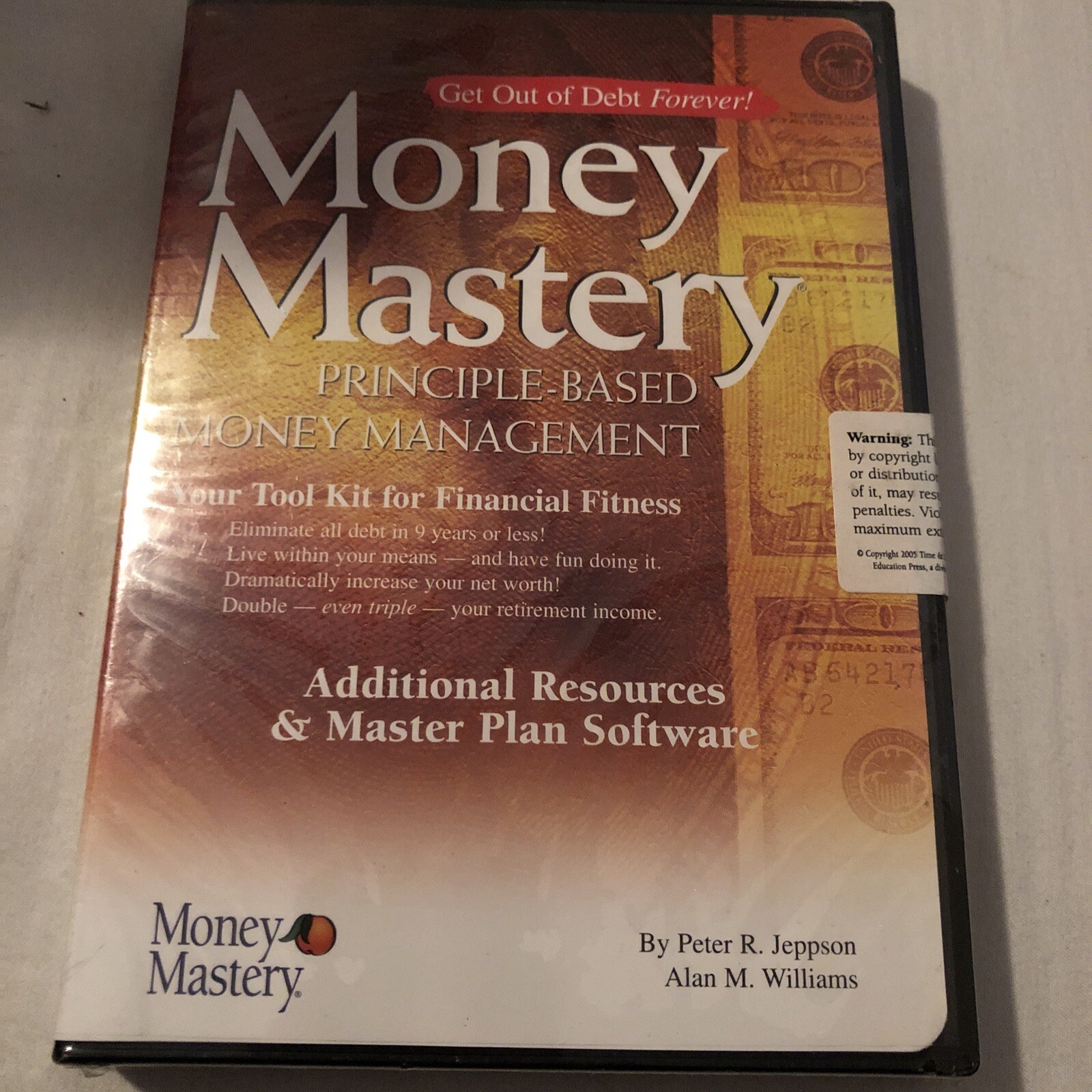 Money Mastery PC CD-ROM By Peter Jeppson & Alan Williams, New Sealed
