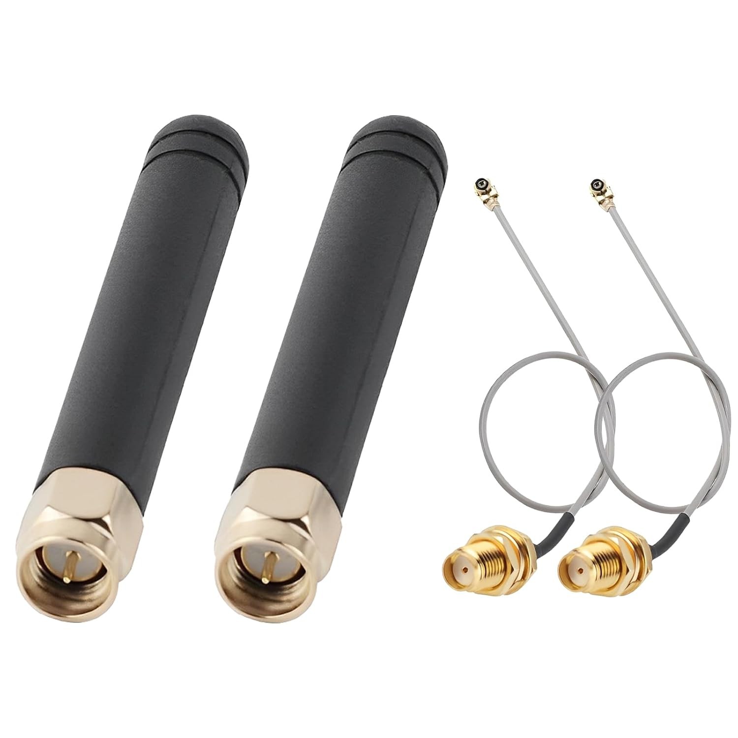 2 PCS LoRa Antenna 915MHz 2DBI with U.F.L I-P.EX to SMA Connector for Lora Board