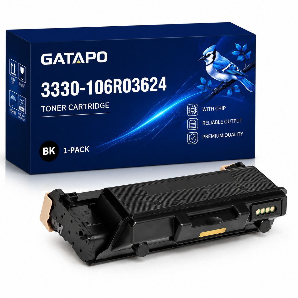 106R03624 1PK BK Extra High Yield Toner for Phaser 3330 3330/DNI WorkCentre 3335