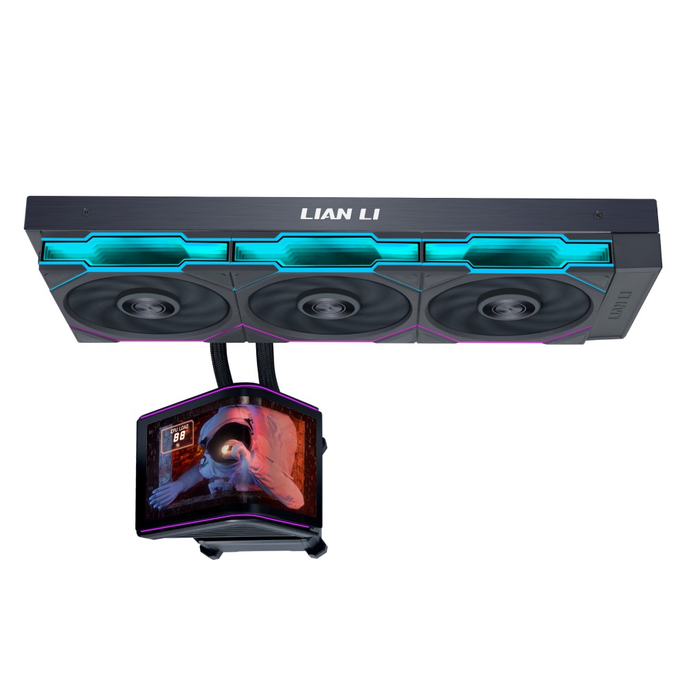 Lian Li Hydroshift II OLED Curved 360TL RGB Liquid CPU Cooler AIO HS2OLDC36TB
