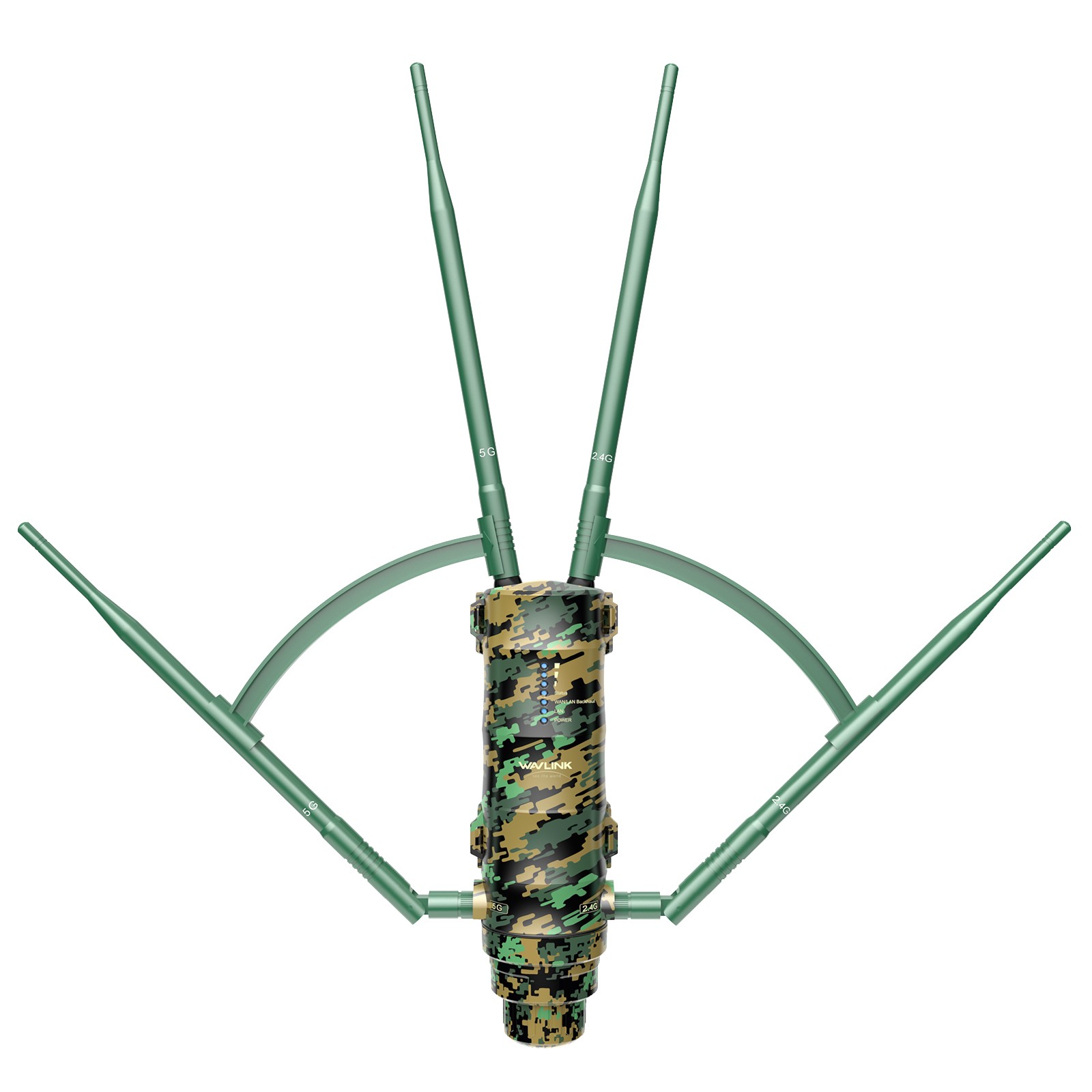 WiFi 6 Mesh Extender Outdoor Dual Band Repeater Booster Long Range PoE Powered