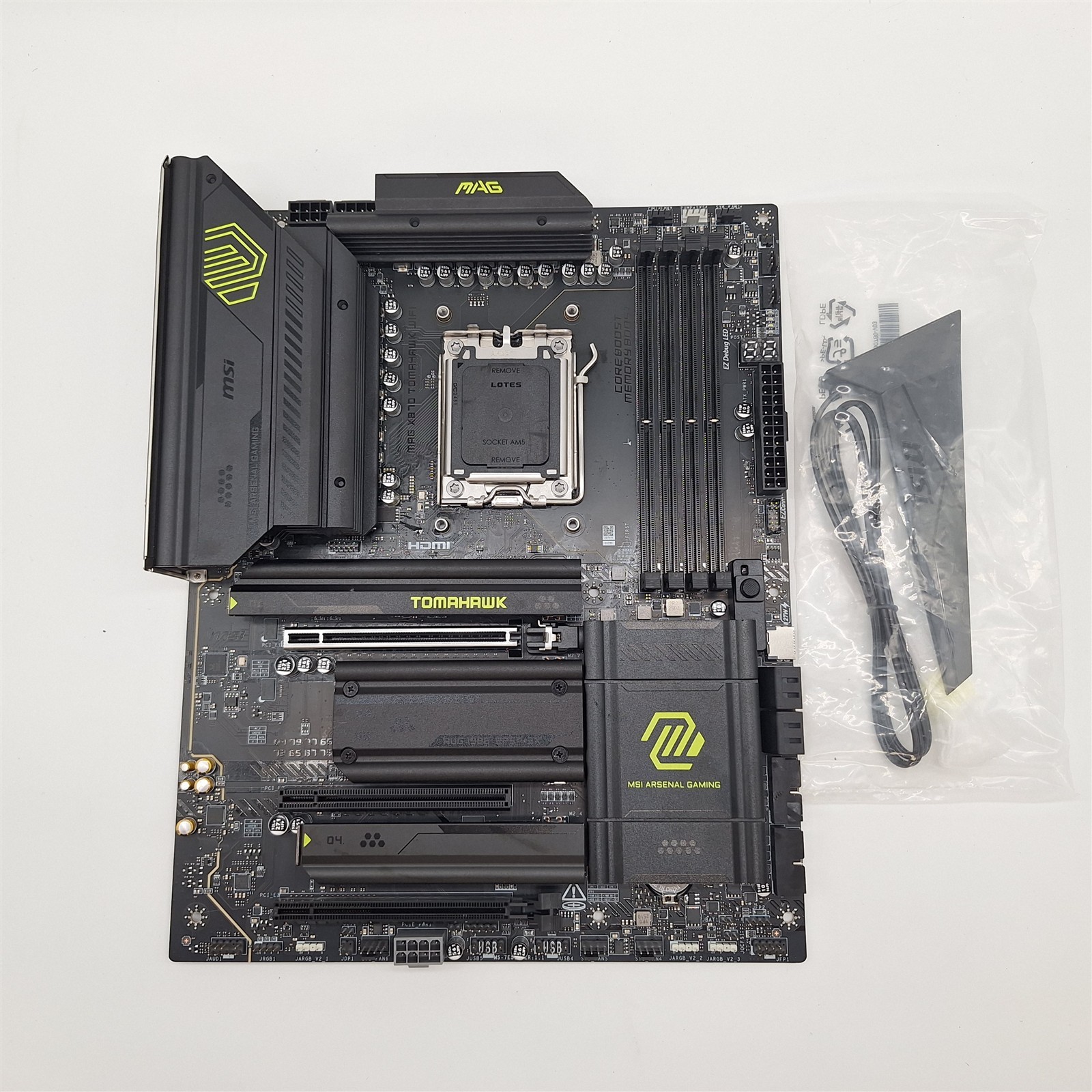 MSI MAG X870 Tomahawk WiFi Gaming Motherboard (AM5, DDR5, Wi-Fi 7, ATX)