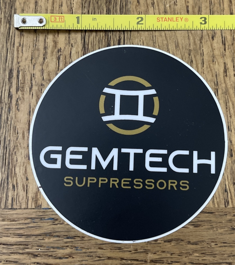 Laptop/Phone Sticker Gemtech Suppressors-Brand New-SHIPS N 24 HOURS