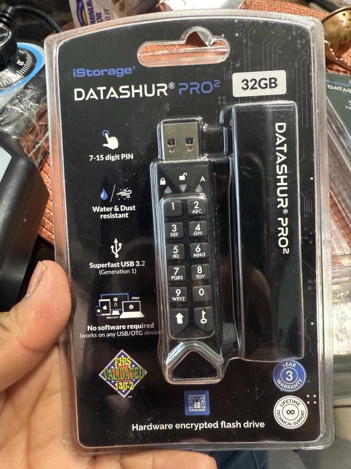Factory Sealed Datashur Pro 2 Pro 2 Hardware Encrypted Flash Drive 32GB