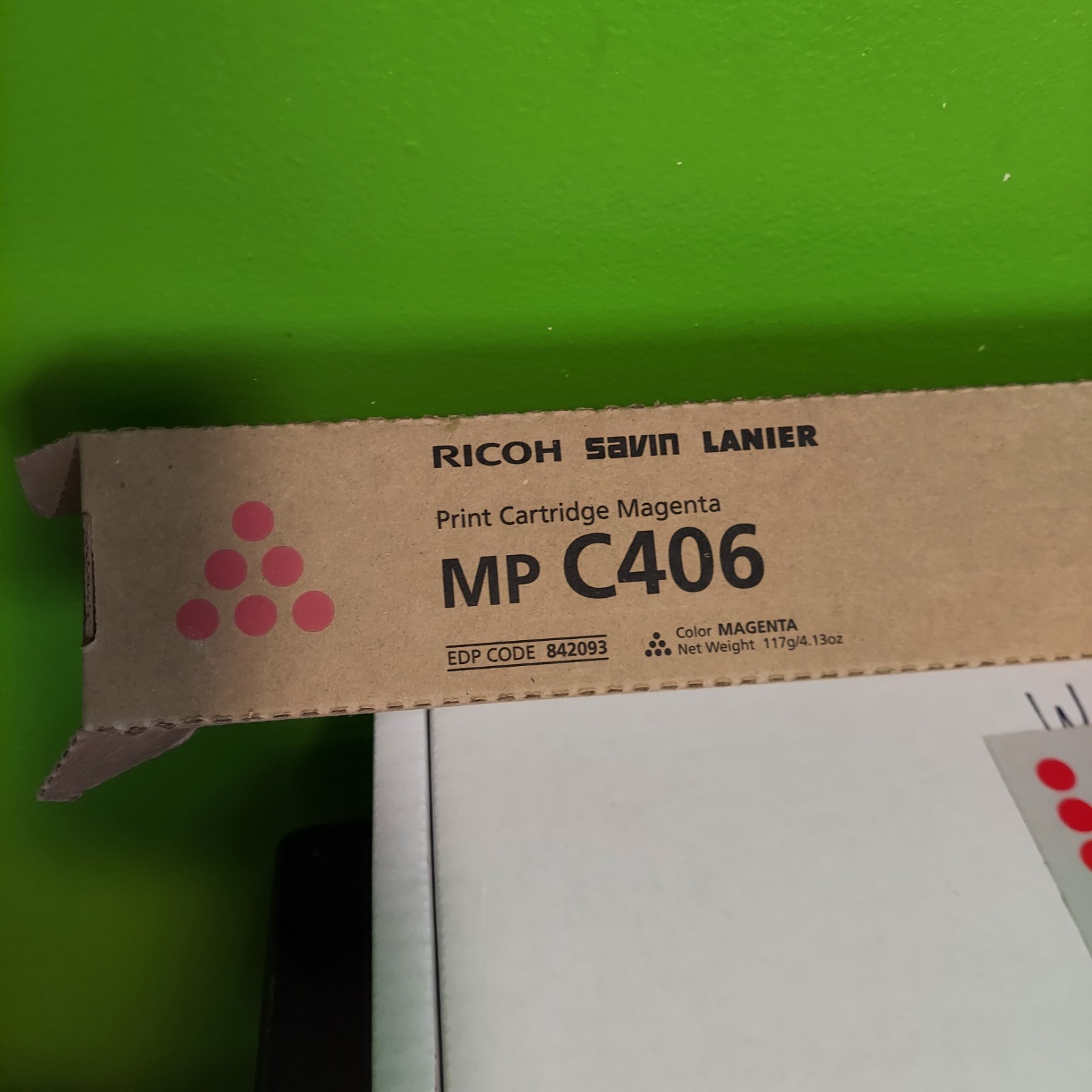 Ricoh Savin Lanier Magenta Toner Cartrige for MP C406 EDP Code   842093
