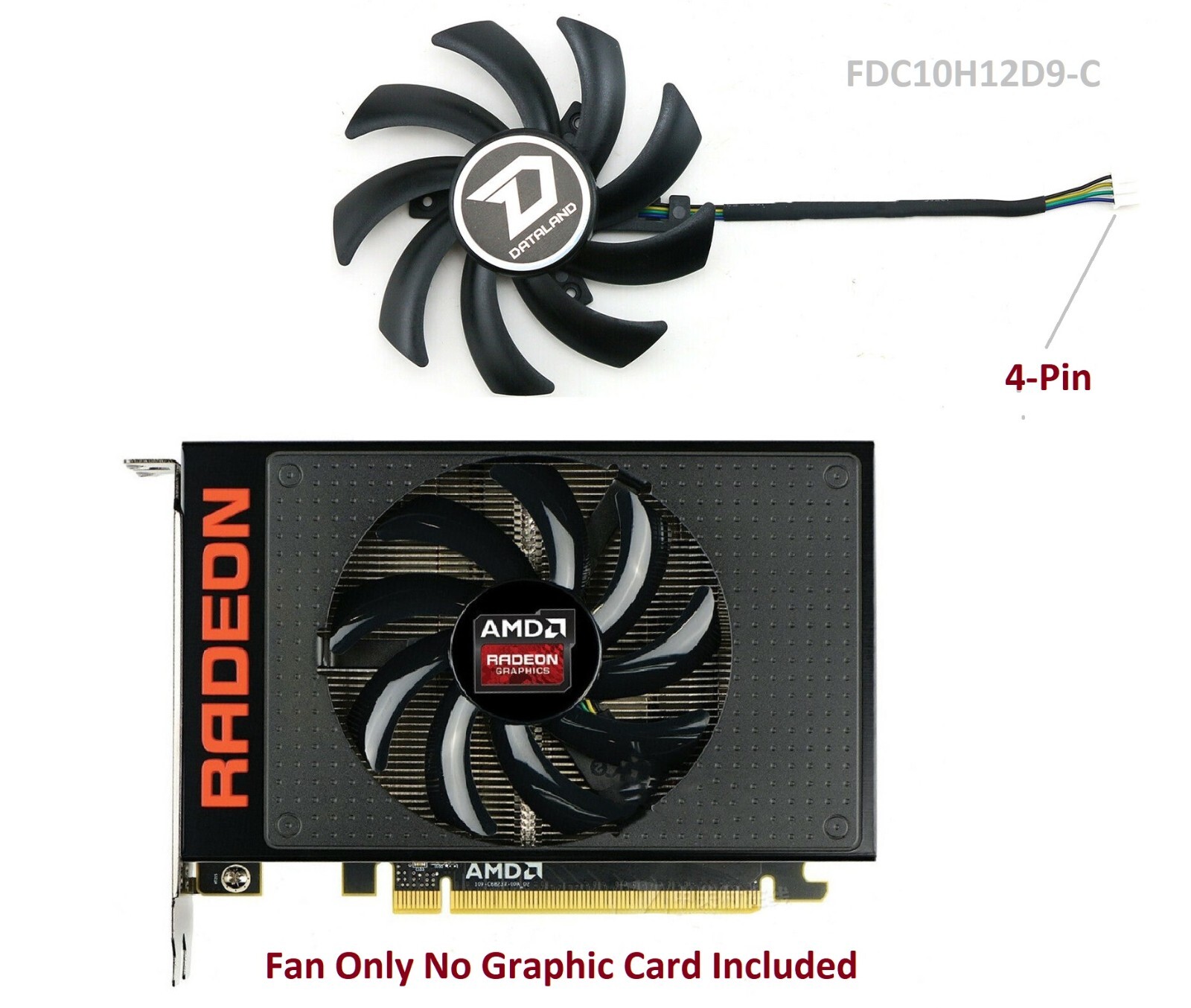 Cooling Fan FDC10H12D9-C for AMD/Dylan/ASUS R9 Nano 4G HBM Video Card