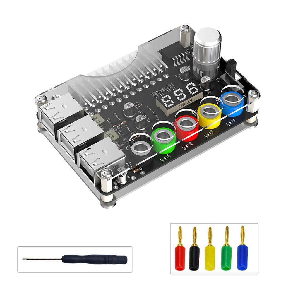 24Pin ATX  Supply  Board  Module Adjustable Voltage Knob 6 Port USB 2.04501