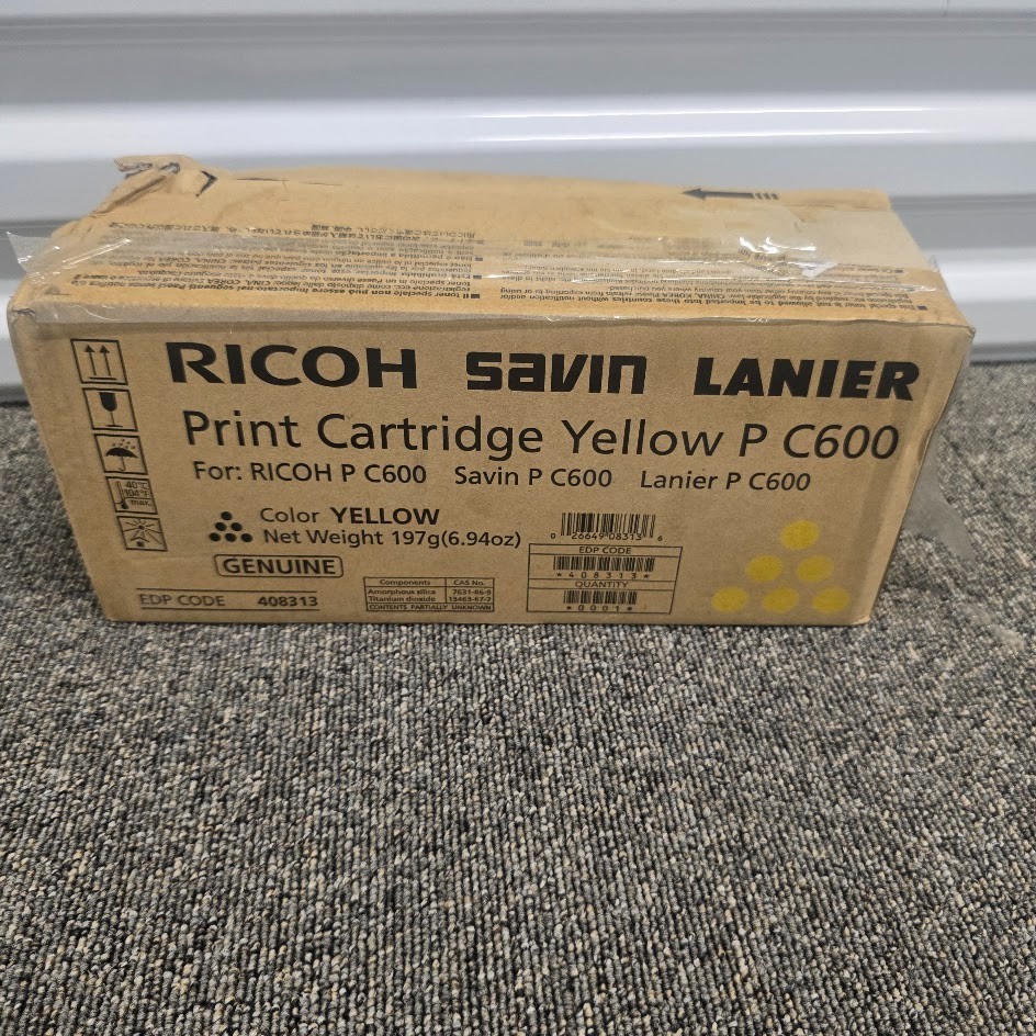 Genuine Ricoh Yellow P C600 Print Cartridge