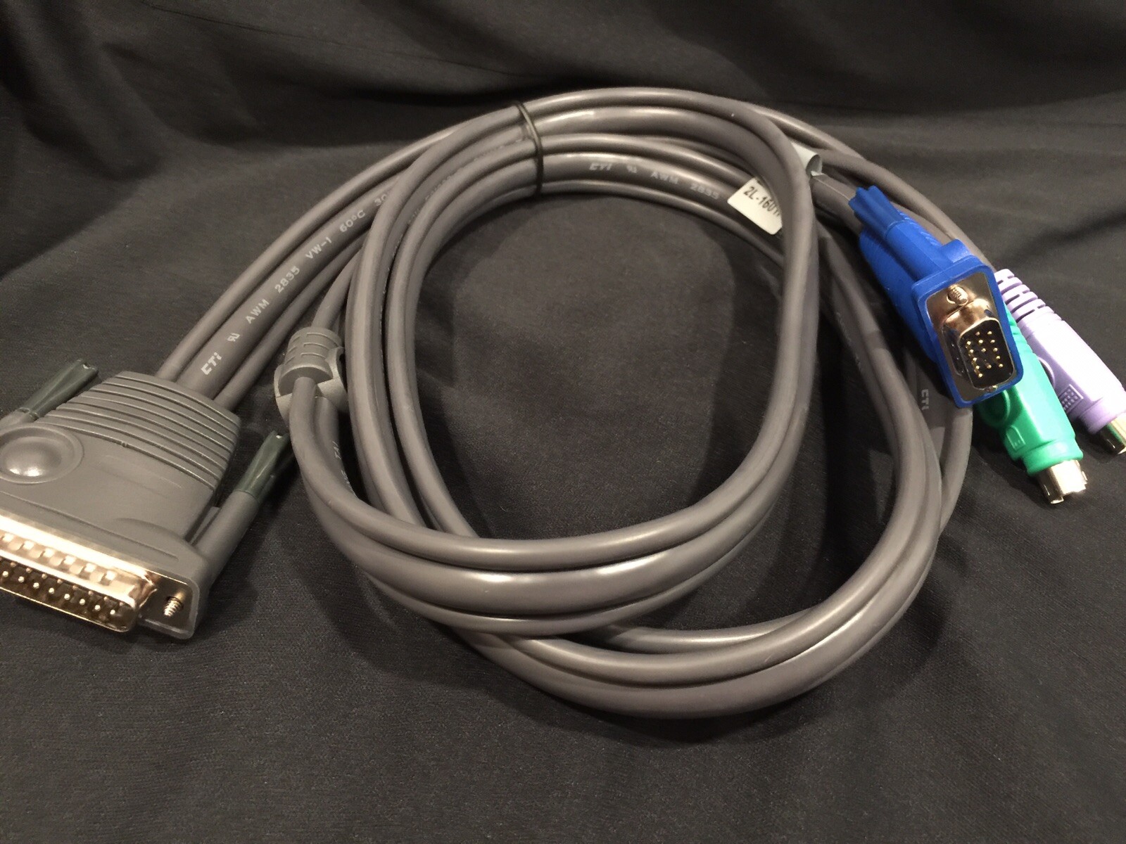 2L-1601P, ATEN PS2 6’ / 1.8M Computer To Master View KVM Switch CS-128 Cable New