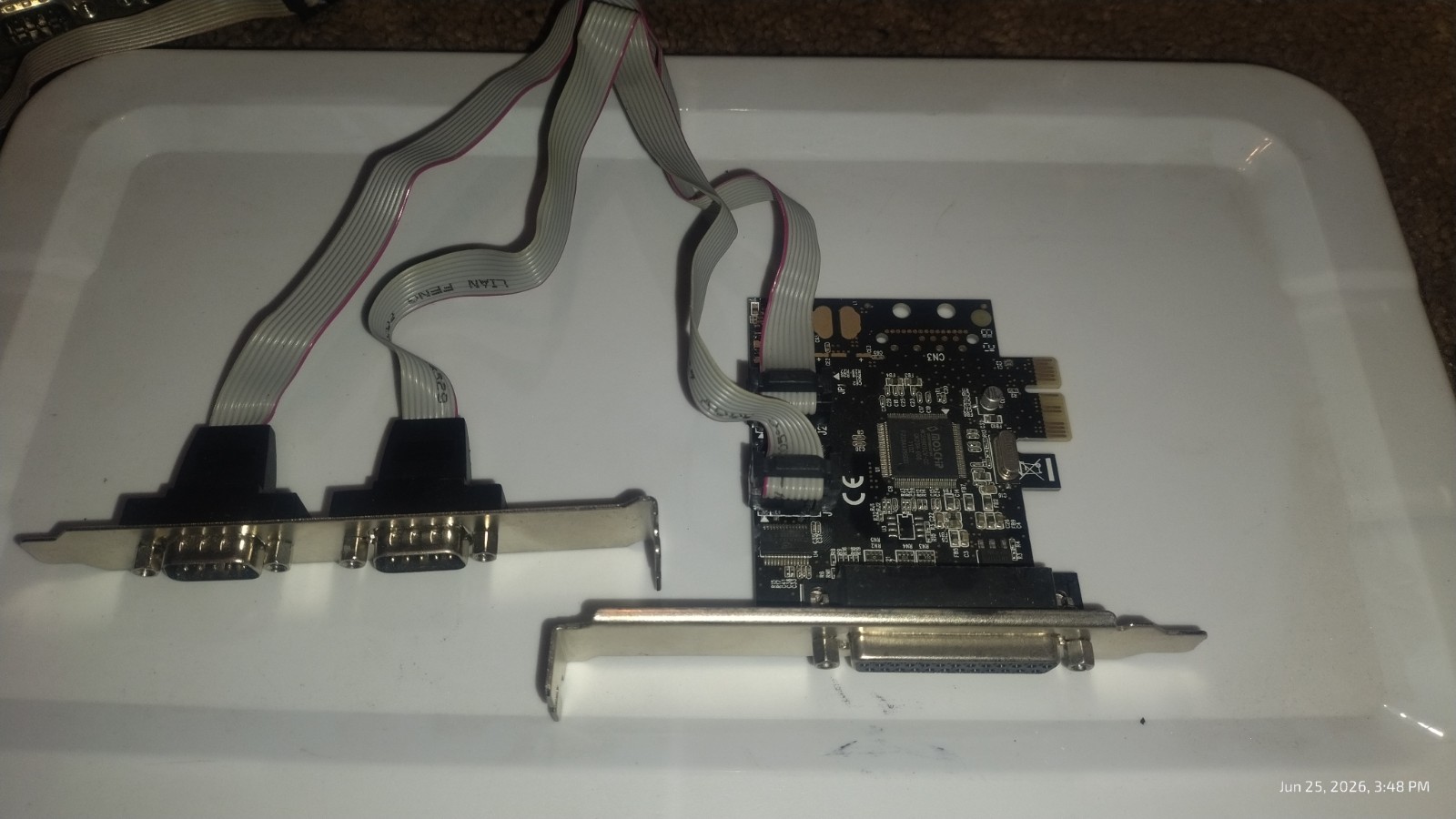 Super Speed PCI-E Parallel & Dual Serial Combo PCI Express Controller Card PEX