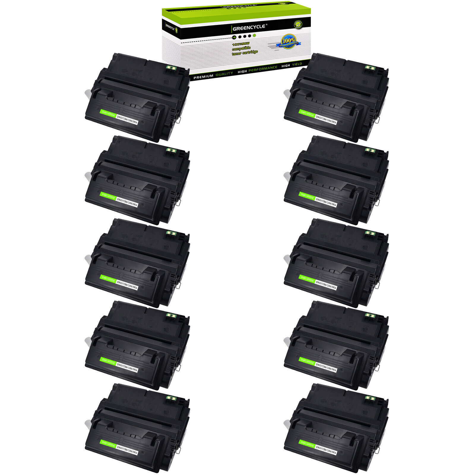 10PK High Yield Q1339A 39A Toner for HP LaserJet 4300tn 4300dtn 4300dtns Printer