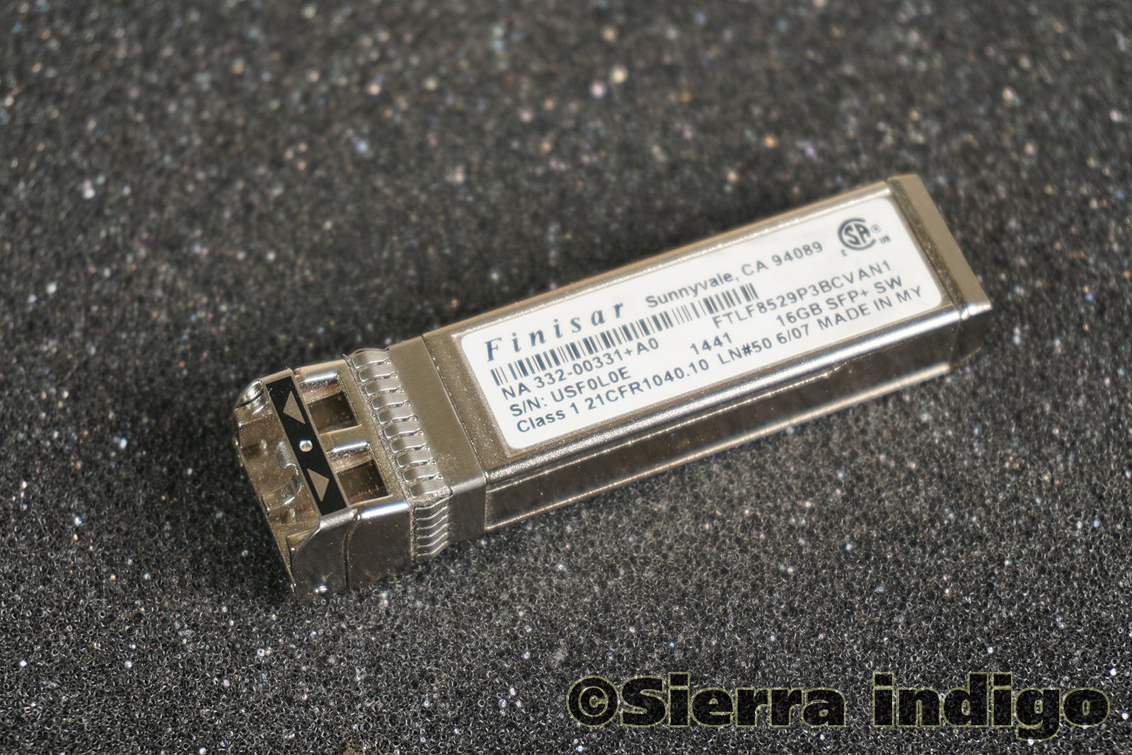 332-00331+A0 NetApp Finisar FTLF8529P3BCVAN1 SW 16Gb SFP+ Optical Transceiver