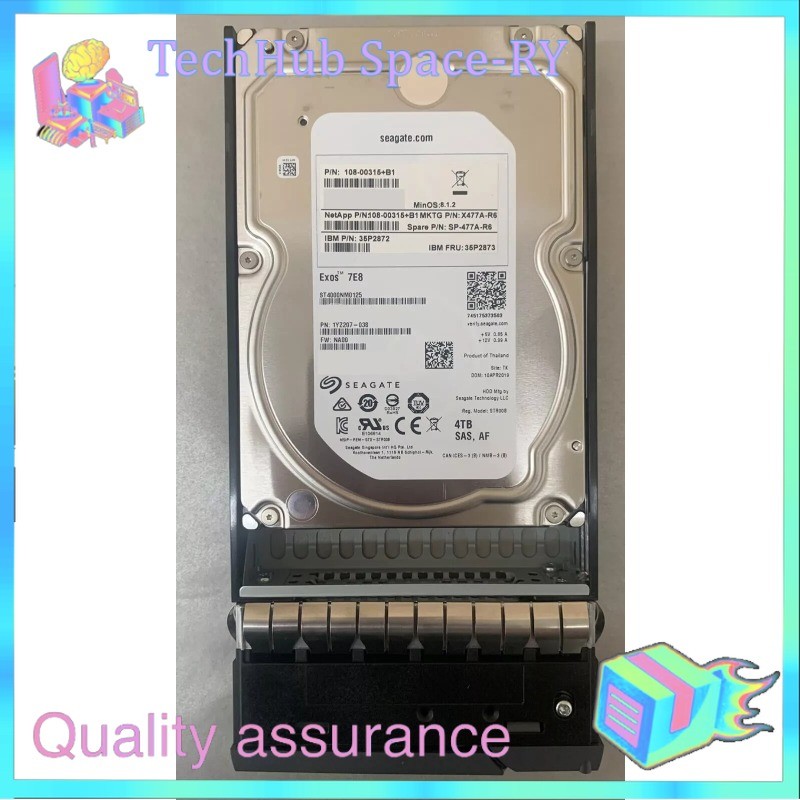 New NETAPP X477A-R6 4TB SAS 7.2K RPM HARD DRIVE 108-00315 DS4246 DS4243 X477A