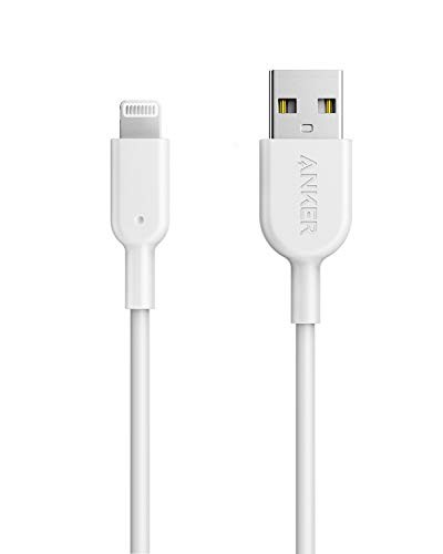 Anker PowerLine II iPhone Charging Cable MFi Certified Ultra-Durable 0.9m White
