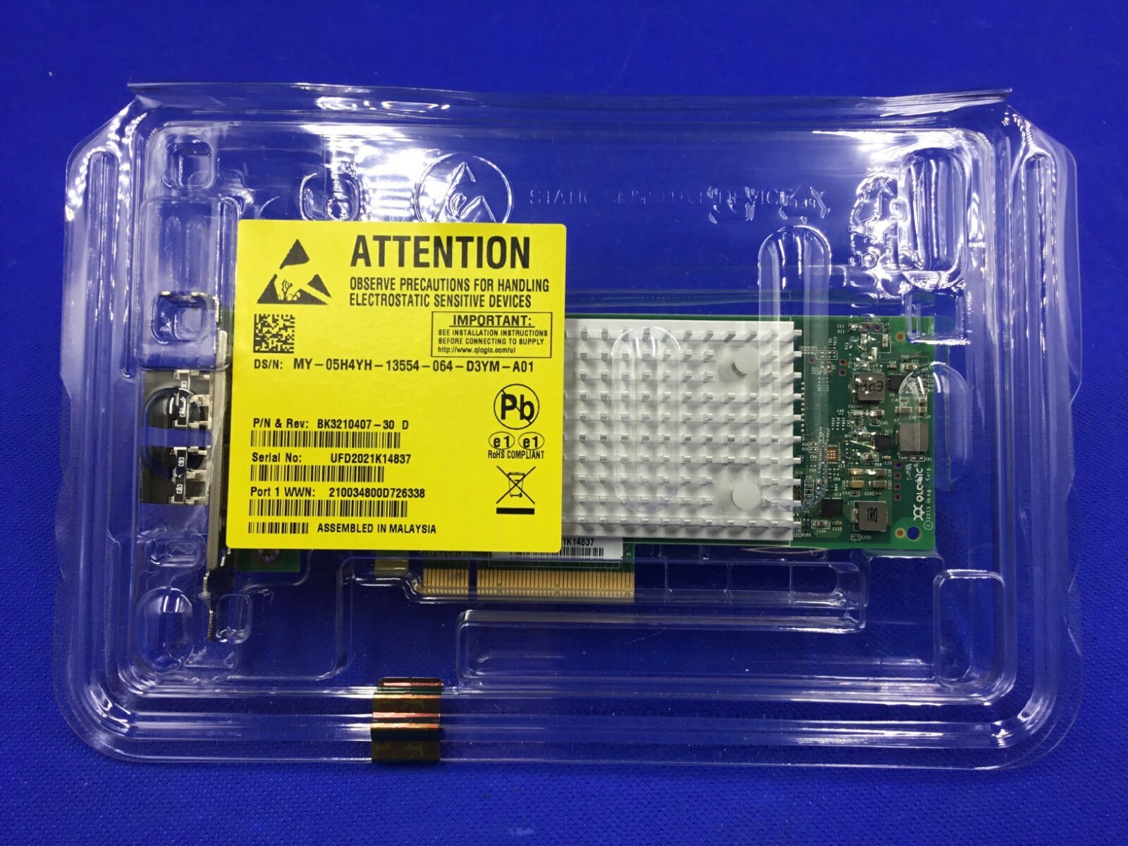 QLOGIC QLE2742 DELL 32GB FC 2P PCIE HBA ADAPTER QLE2742-DELL 0T3TK5 05H4YH