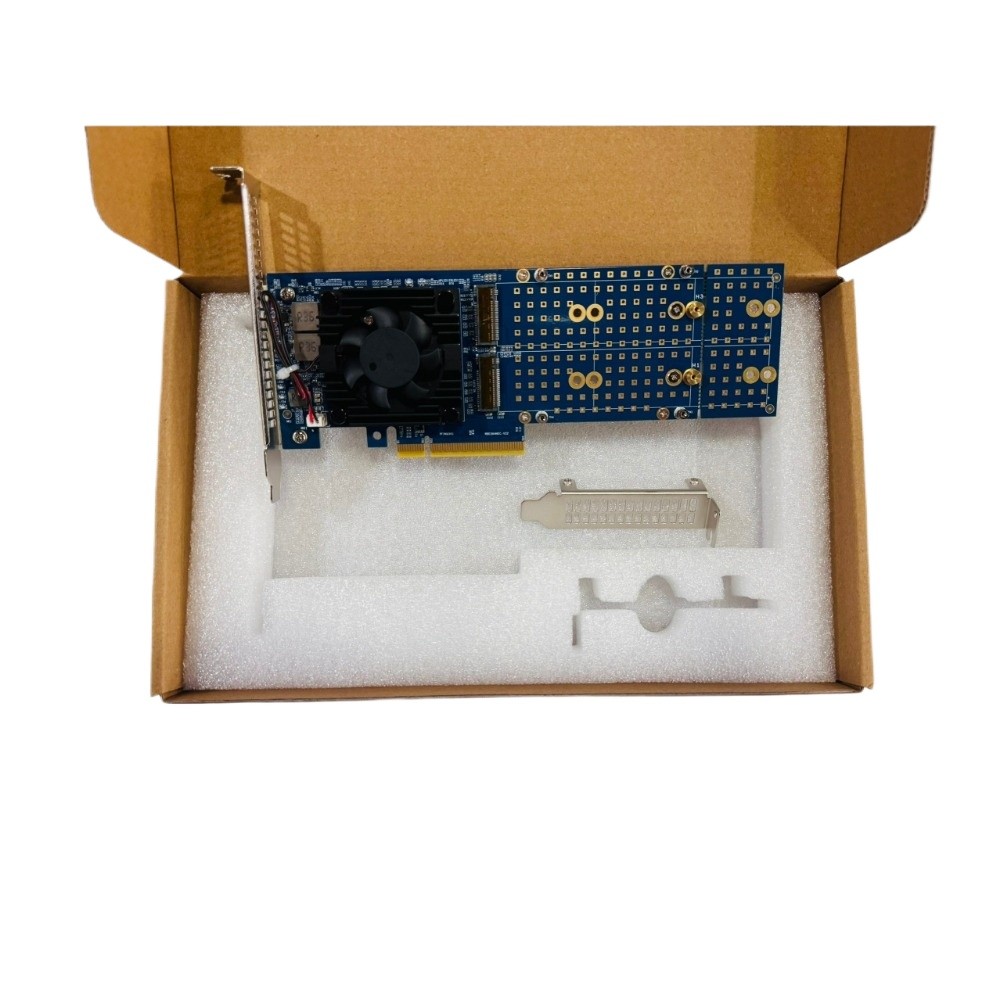 PLX88024 PCIe 4.0 X8 Expansion Card 4 Port M.2 Nvme IT Mode ZFS TrueNAS Unraid