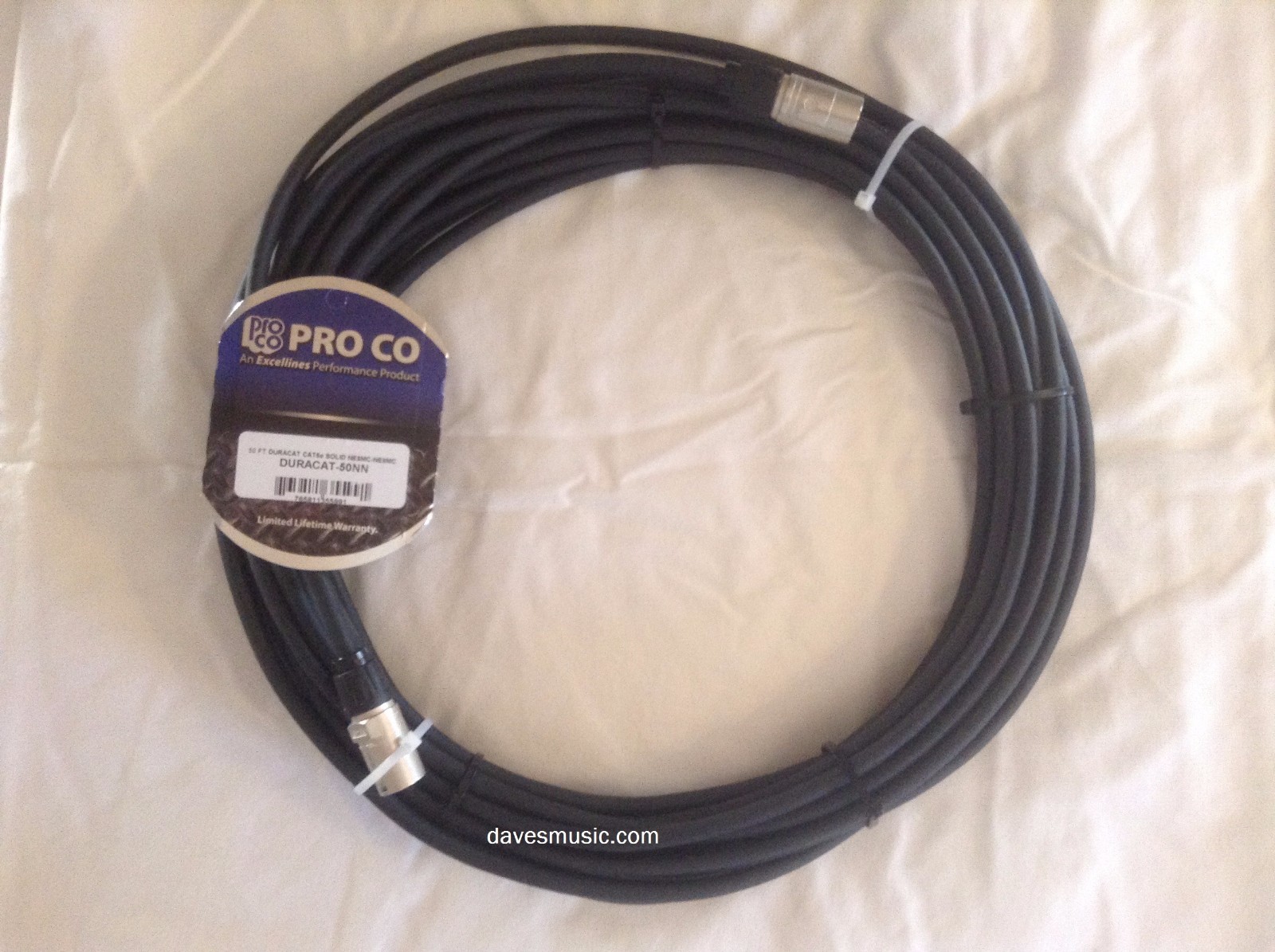 NEW ProCo 50' DuraCat-50NN cat6 UTP (cat5) Digital Snake For Stage box