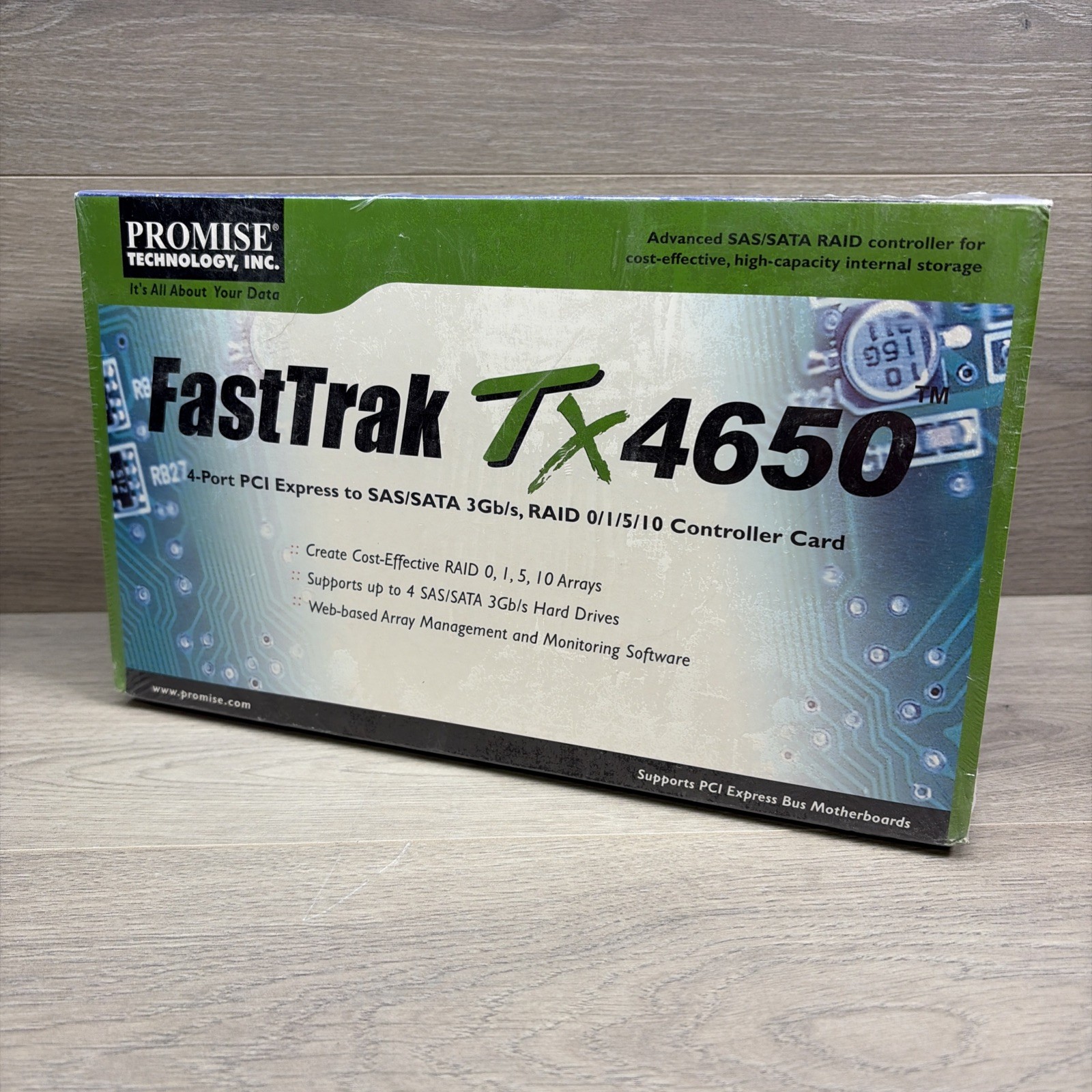 Promise Technology FastTrak TX4650 4-Port RAID SATA Raid Adapter Sealed