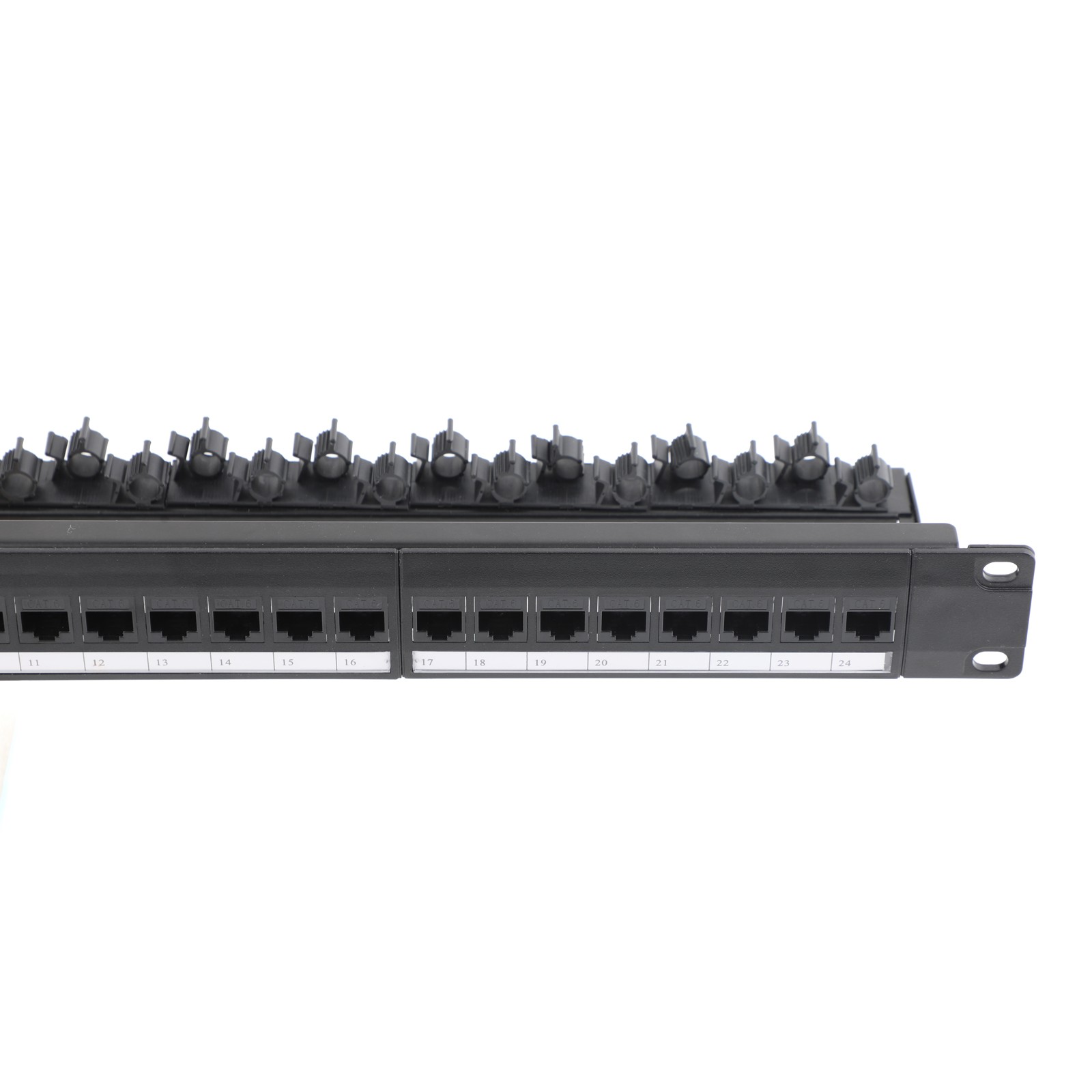 24/48 Port CAT6 RJ45 Patch Panel 19-Inch 1U/2U Ethernet Distribution Frame