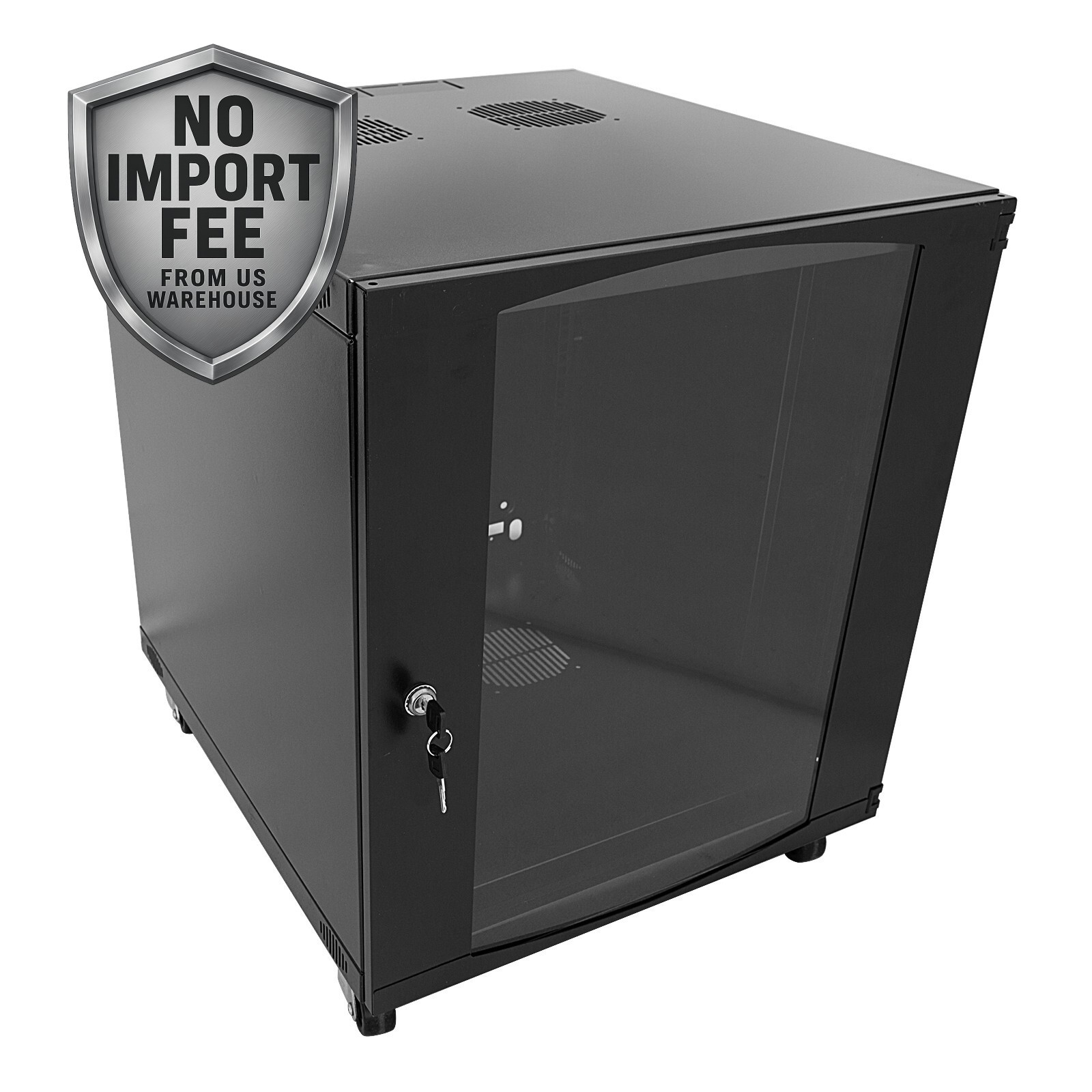 Raising Electronics 12U Wall Mount Network Server Cabinet Glass Door 600MM Deep