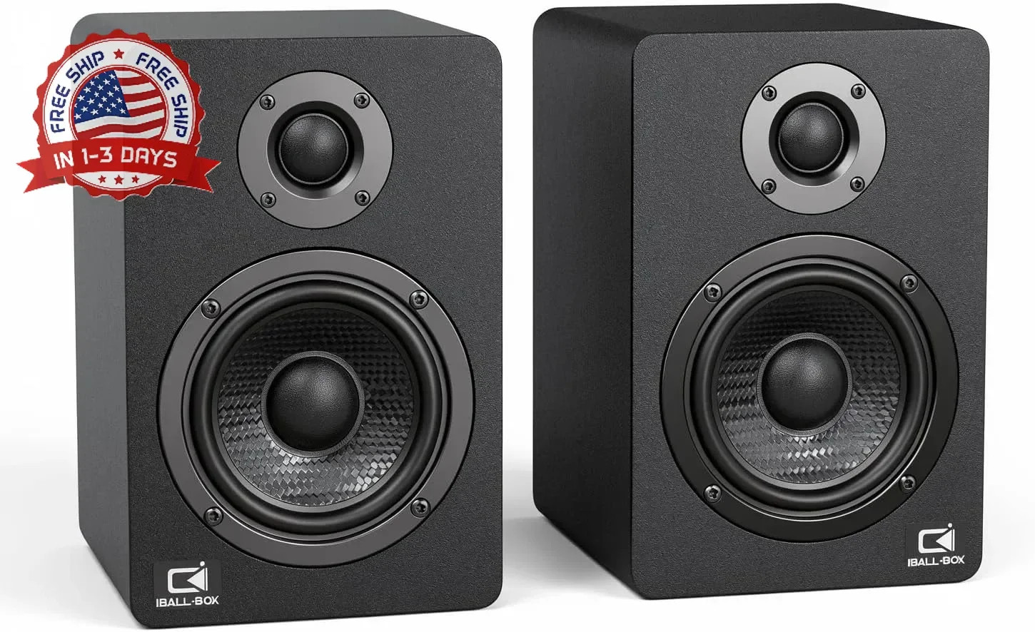 H1 Computer Speakers for Desktop PC, Monitor & Laptop, 60W Powered 2.0 Stereo wi