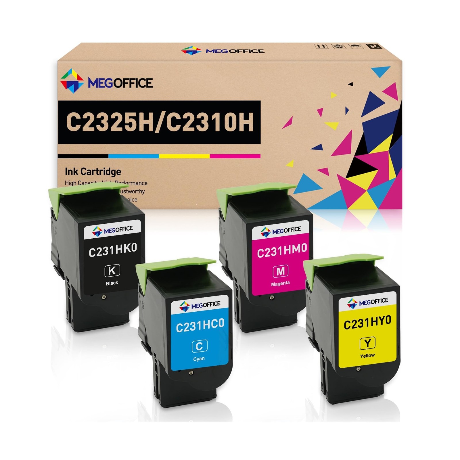 Compatible Toner Cartridge for Lexmark C231H C2325H 3,000 Pages C231HK0 C231H...