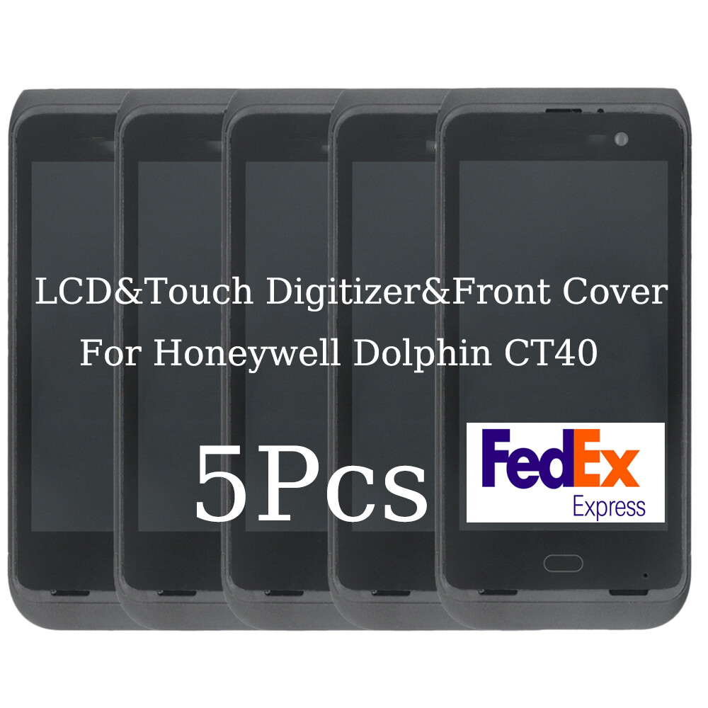 5Pcs LCD Touch Digitizer with Front Cover (FSTM2) for Honeywell CT40 Scanner