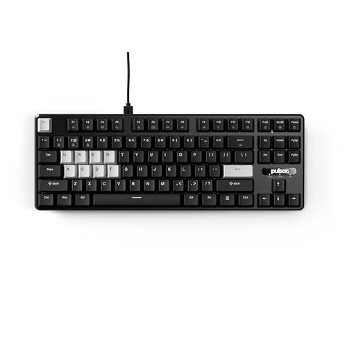 Pulsar Gaming Gears PCMK2HE TKL Gaming Keyboard, 80%, ANSI, Black