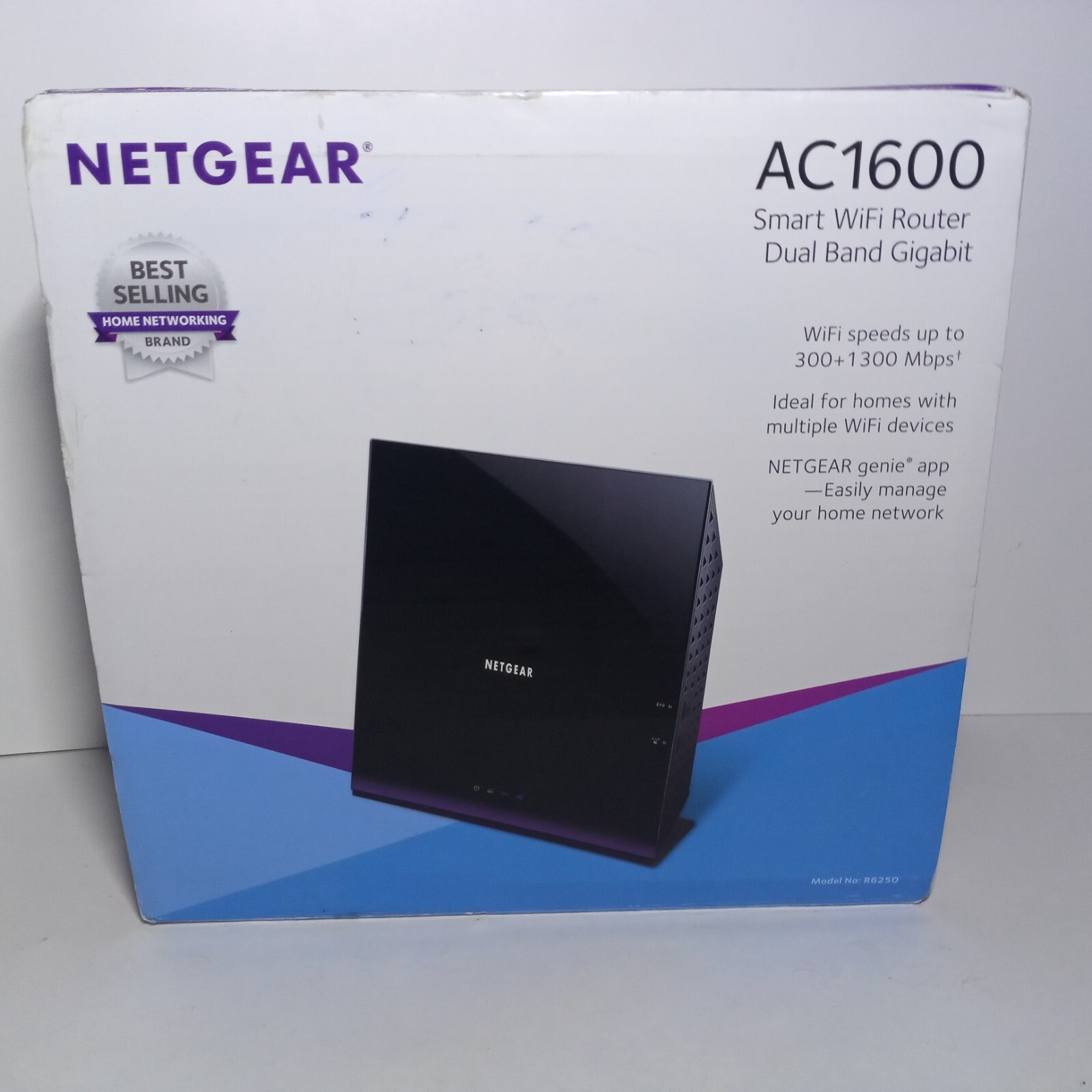Netgear R6250 Smart WiFi Router AC1600 Dual Band Gigabit 