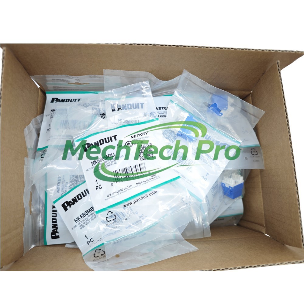 New (PACK OF 50) Panduit NetKey NK688MBU Cat6 Keystone Jack Module Blue