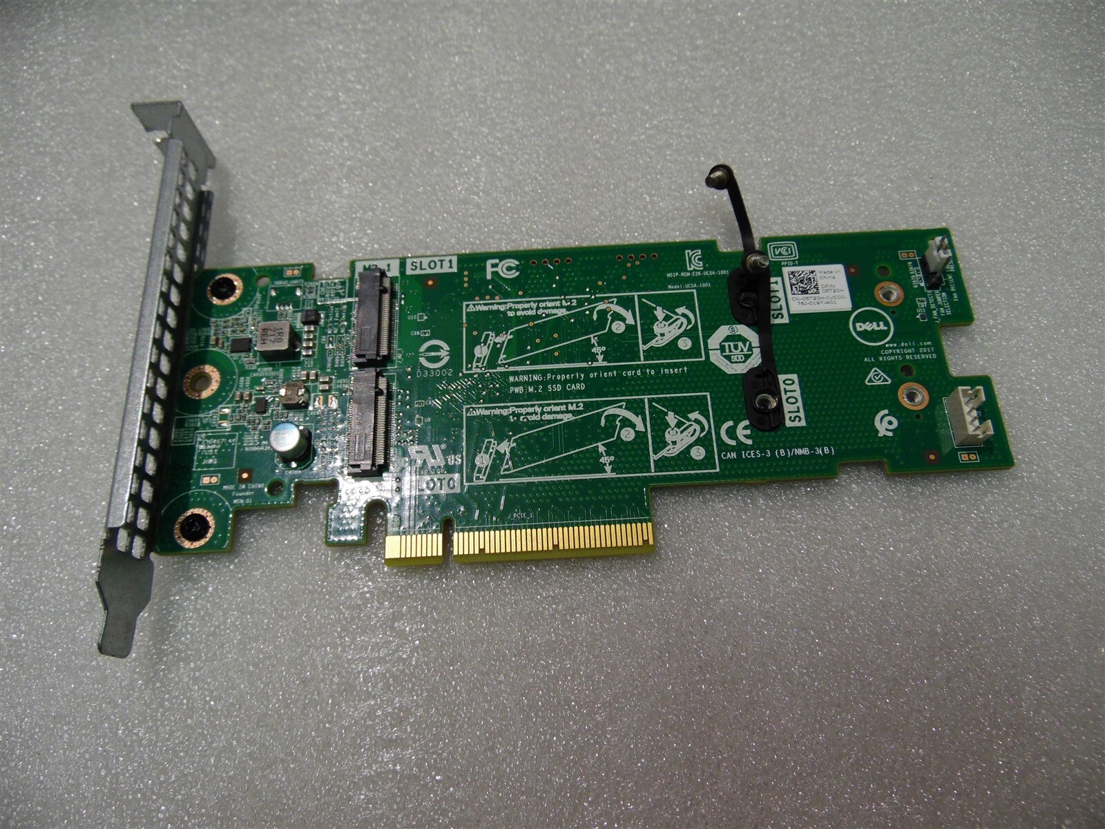 DELL M.2 SSD PCIe x2 SOLID STATE STORAGE ADAPTER CARD HIGH PROFILE JV70F