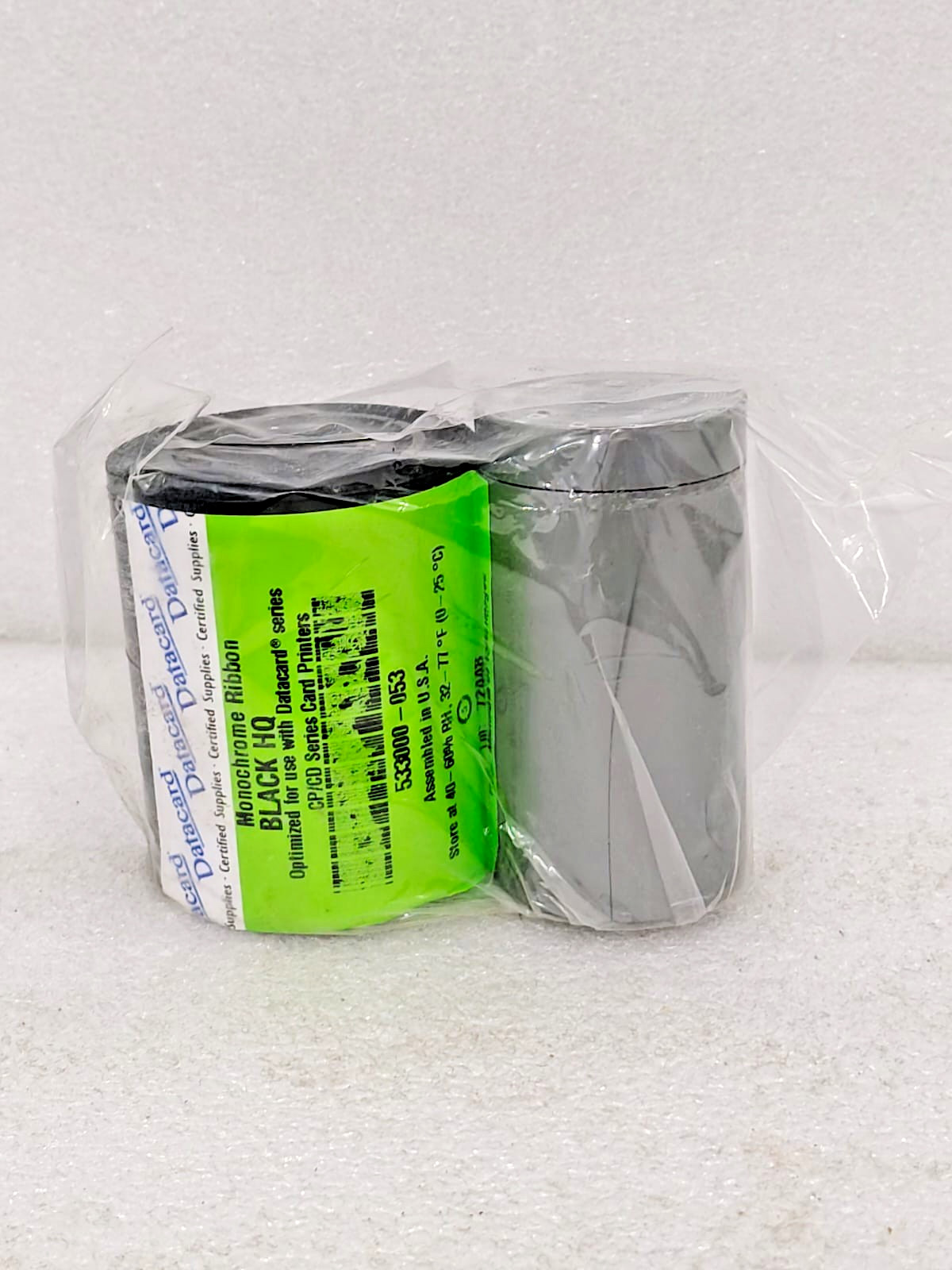 New Datacard 532000-053 Black Monochrome HQ Ribbon (K HQ) 1500 prints