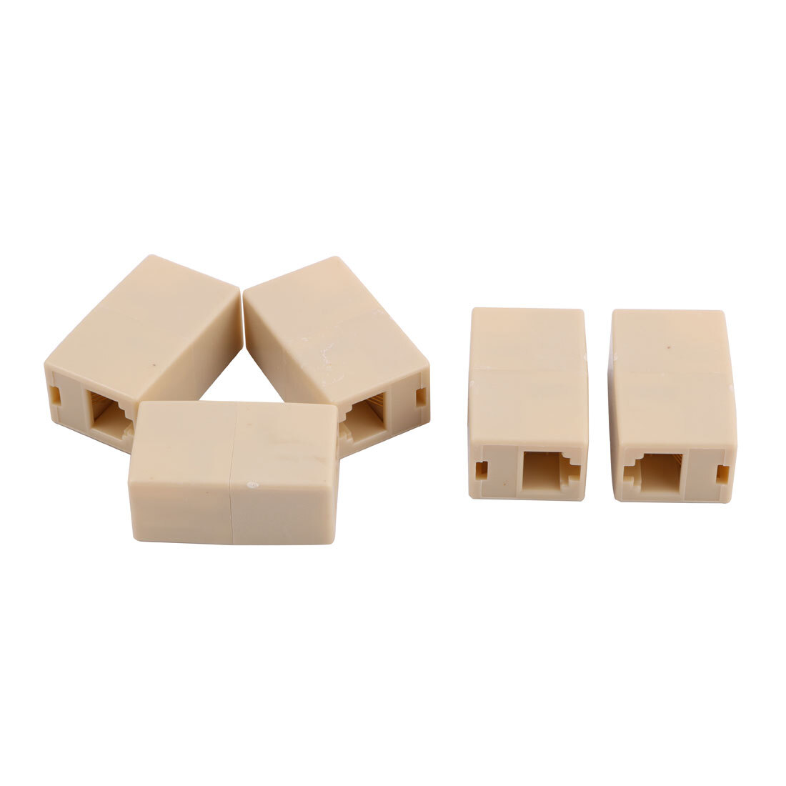 8P4C Female to Female Phone Cable Extension Line RJ11 Network Connector 5pcs