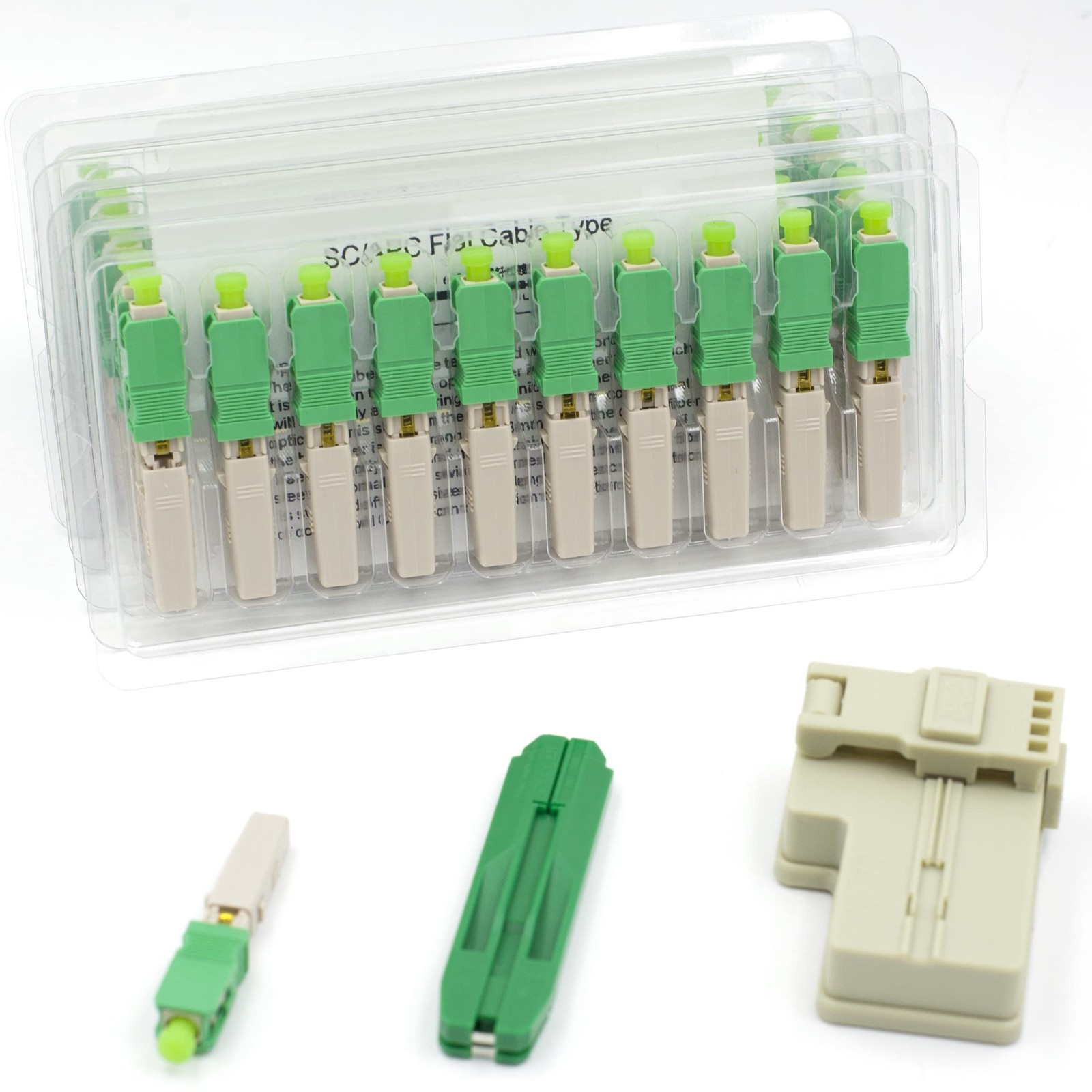 RETT FQC 100pcs SC APC Fiber Optic Quick Connector Fiber Cutting Tools Fiber