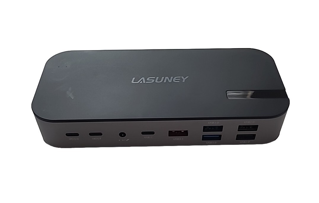 Lasuney USB C Laptop Docking Station 15 in 1 Multiport Adapter New USB Port