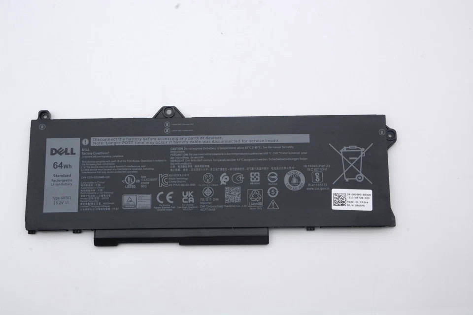 OEM 64Wh GRT01 Battery For Dell  Precision 3561 3591 3470 3591 Latitude 5531