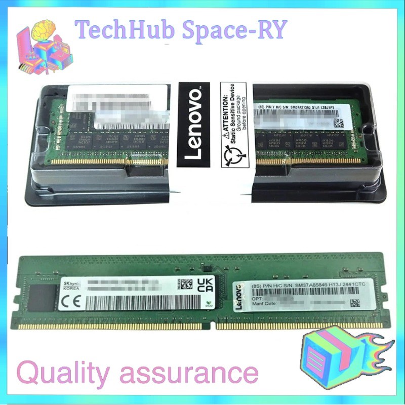 NEW 4X77A93527 4X77A90965 Lenovo 32GB 2Rx8 DDR5 PC5-6400 EC8 RDIMM Server Memory