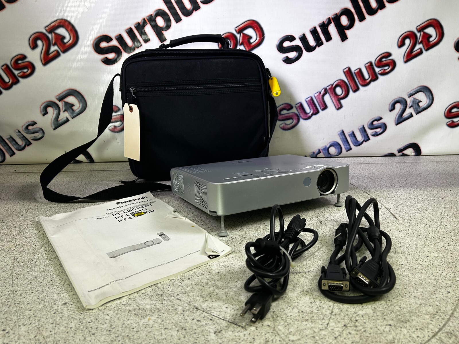Panasonic PT-LB51U LCD Projector Travel Case & Accessories
