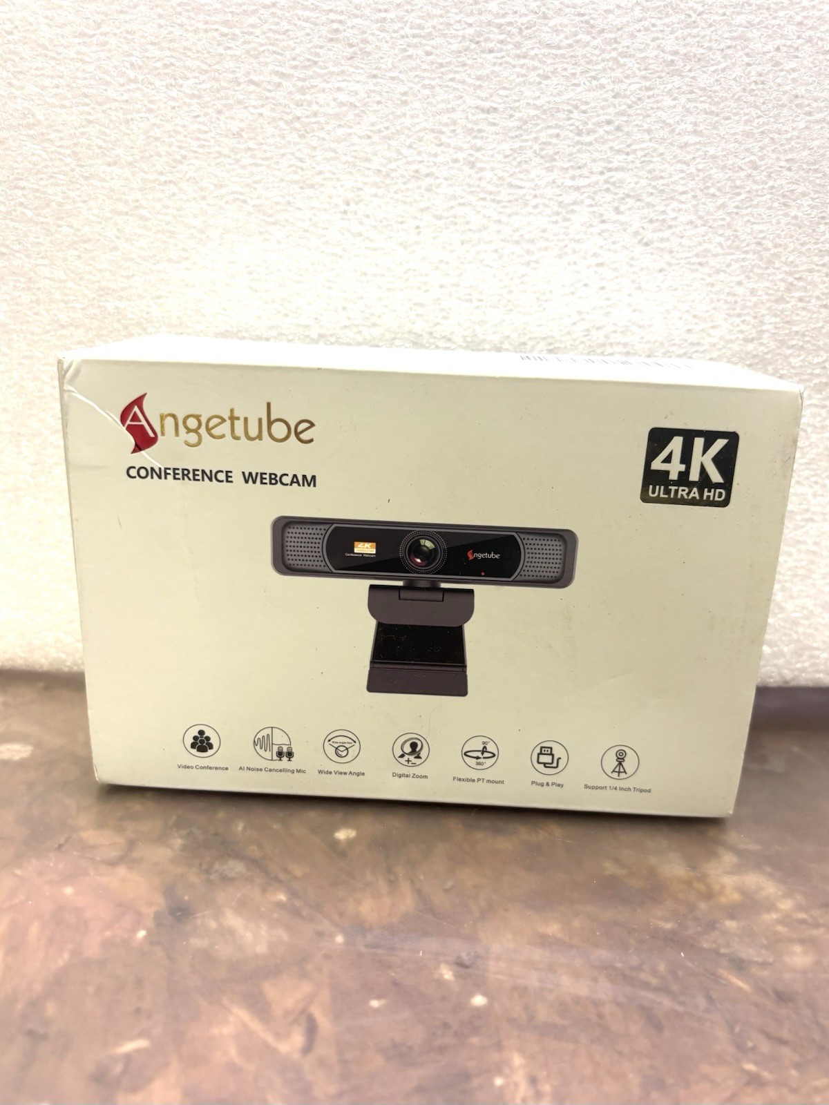 4k Webdam Angetube Conference Webcam, NOB