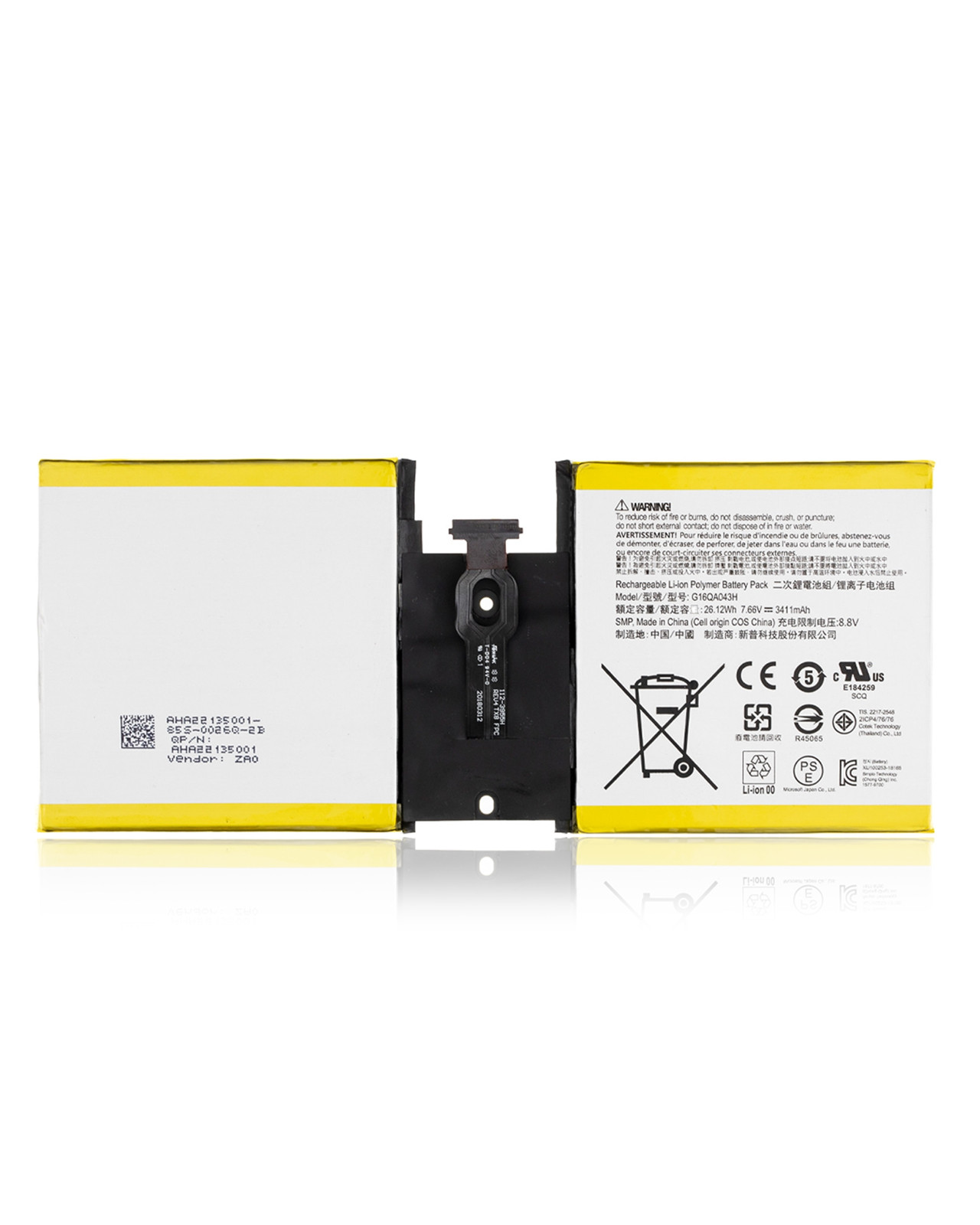 Premium Battery Replacement for Microsoft Surface Go (G16QA043H) (1824/1825) New