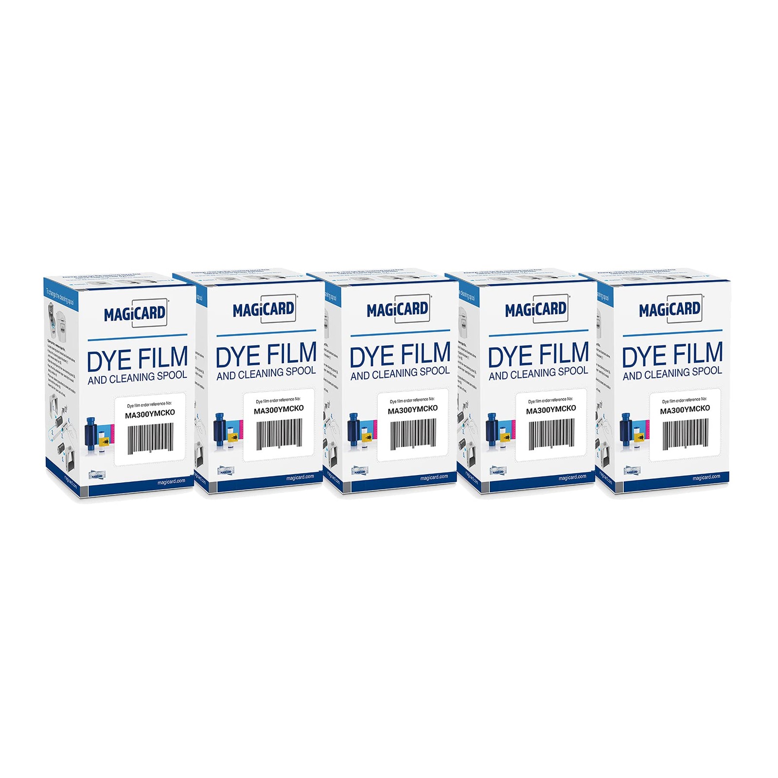Bodno 5 x Magicard MA300YMCKO Color Ribbon YMCKO 300 Prints Software Demo