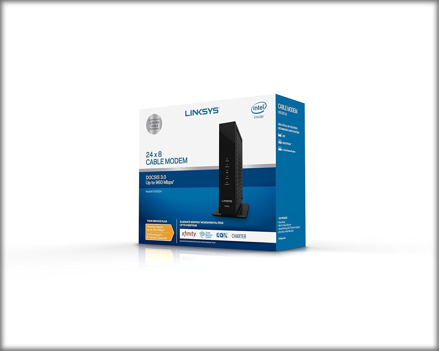 Linksys CM3024 High Speed DOCSIS 3.0 24x8 Cable Modem