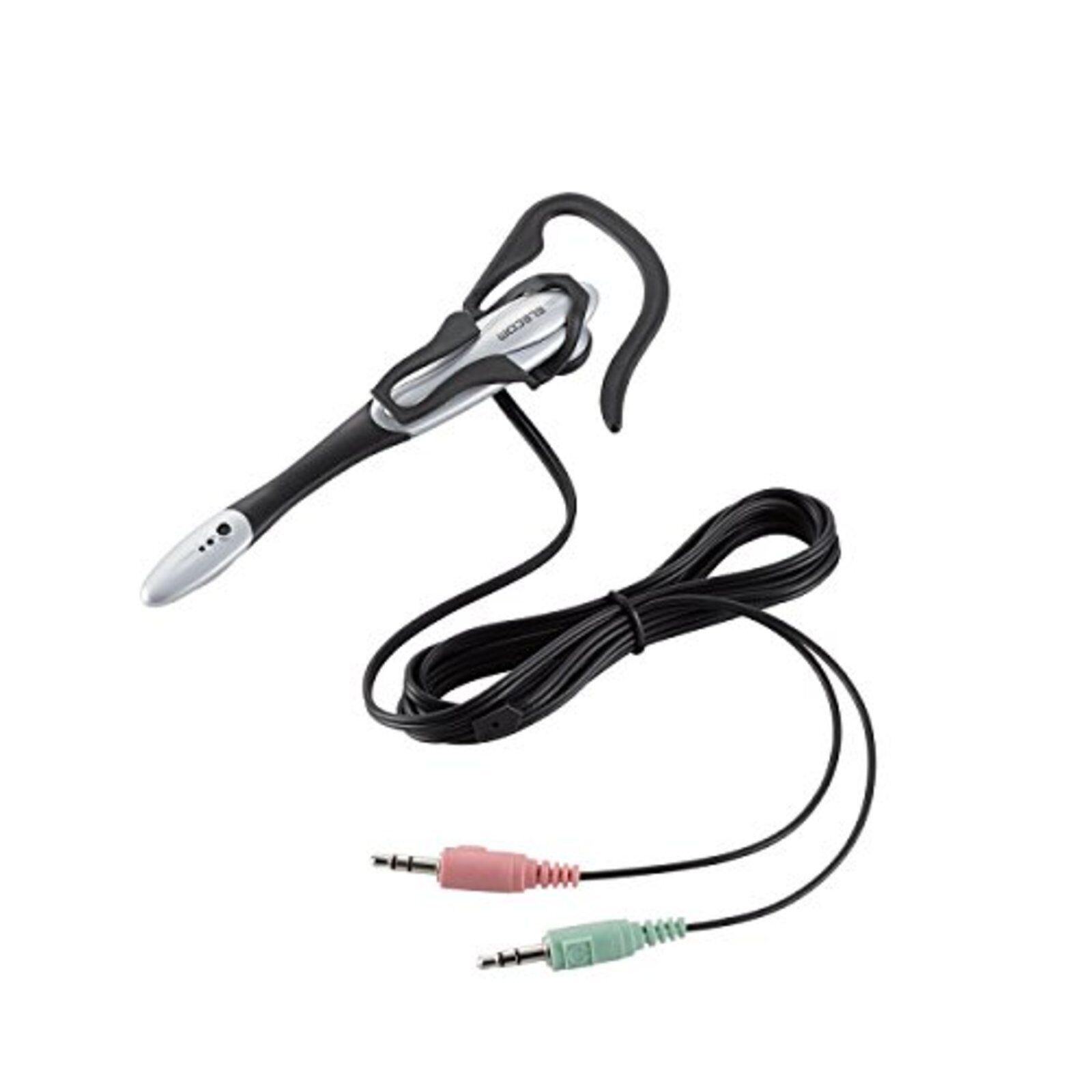 Elecom headset microphone ear ear hook 1.8m HS-EP13SV F/S w/Tracking# Japan New