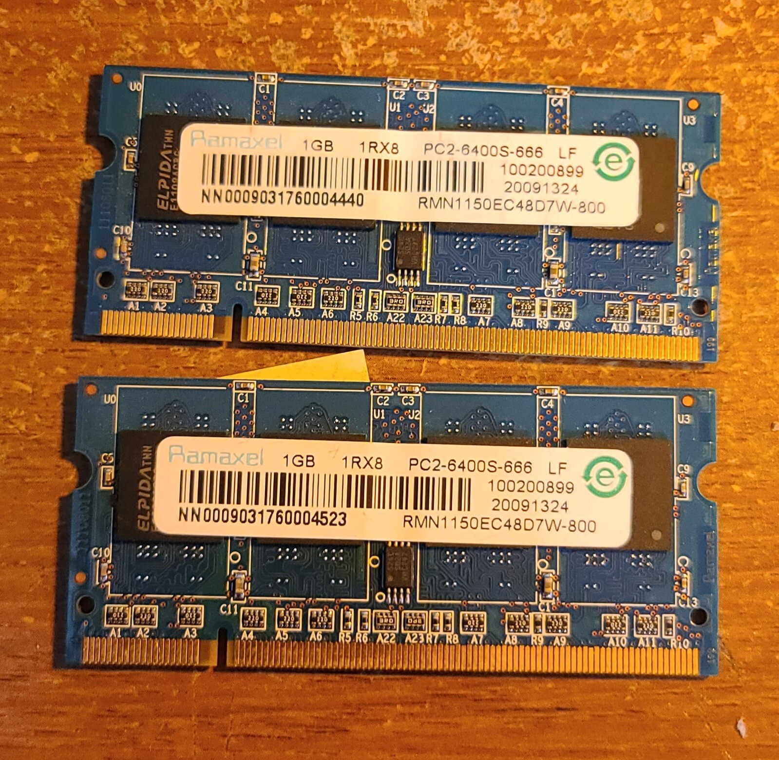 Ramaxel 2GB Laptop Ram Kit DDR2 2x 1GB PC2-6400 800MHz  485032-005