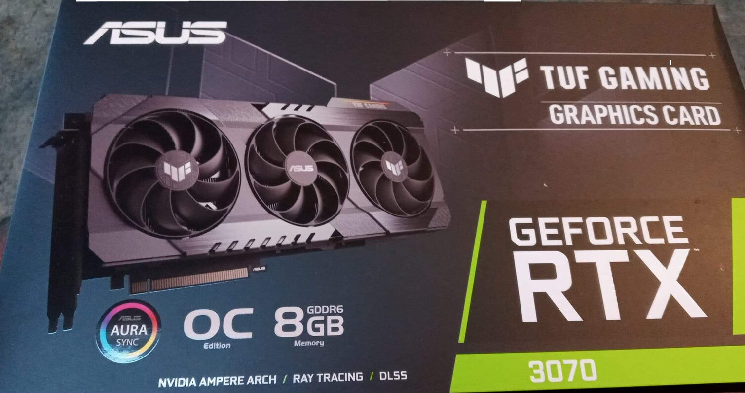TUF Gaming Geforce 8gb 370 Graphics Card.. New In The Box Seald Never Opend