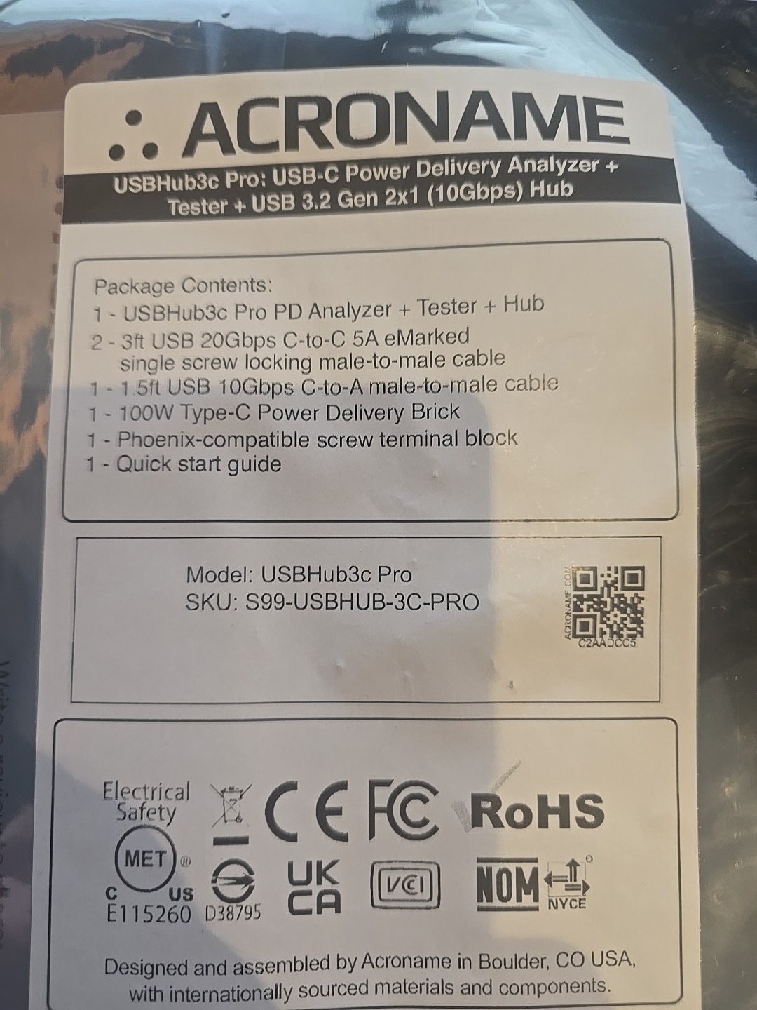 Acroname USBHub3c-Pro/S99-USBHUB-3C-PRO