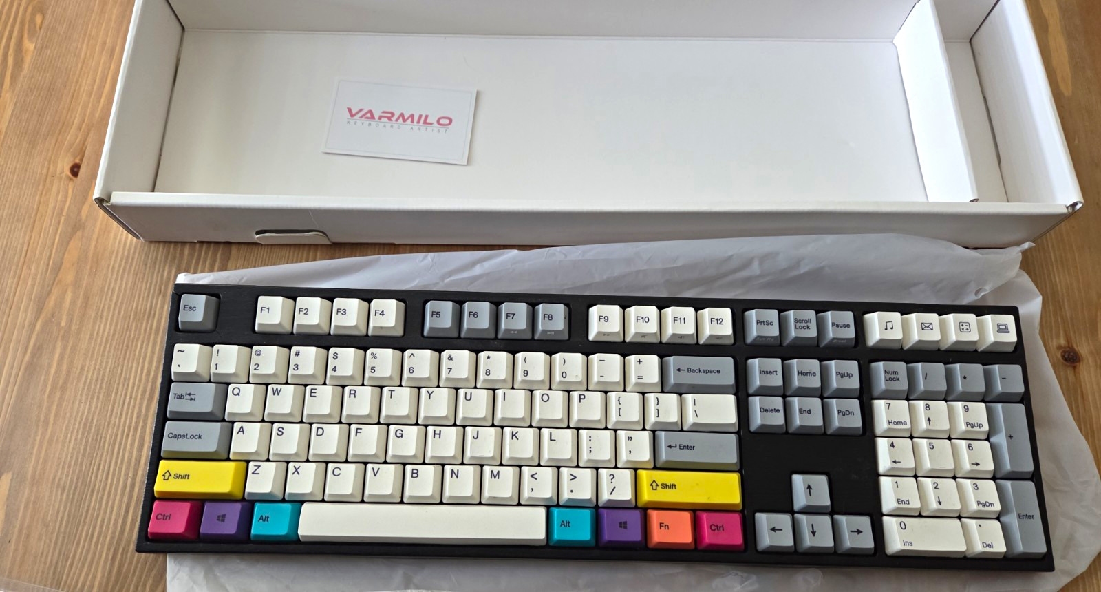Varmilo VA108M Mechanical Wired Illuminated Keyboard CMYK English QWERTY
