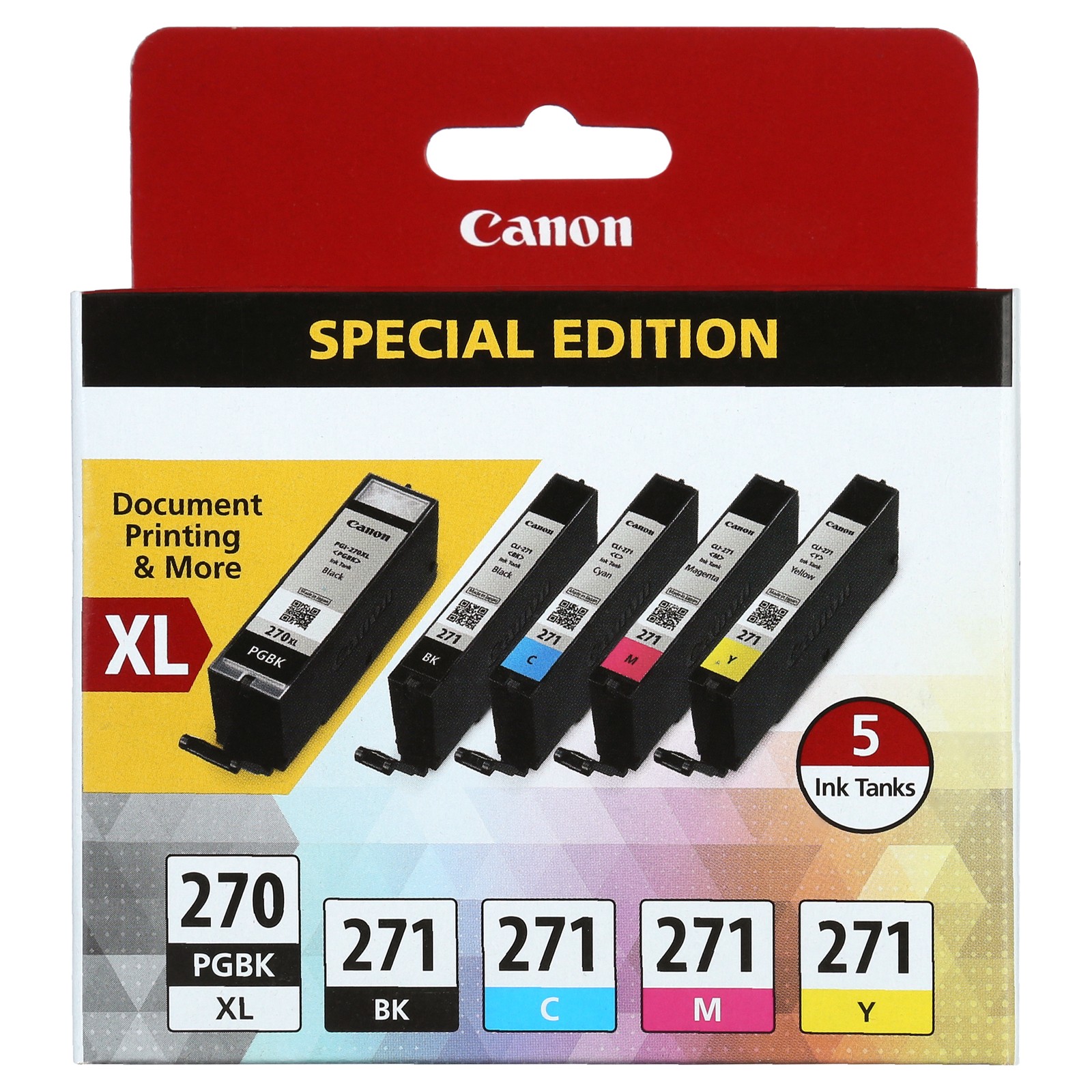 Canon 0319C006 PGI-270XL/CLI-271 5-Color Ink Cartridge Pack