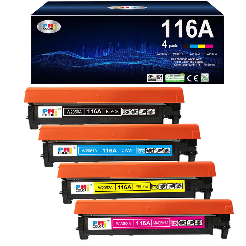 Pm Colori 4 Pack Replacement For Hp 116A Toner Cartridges For Color Laserjet