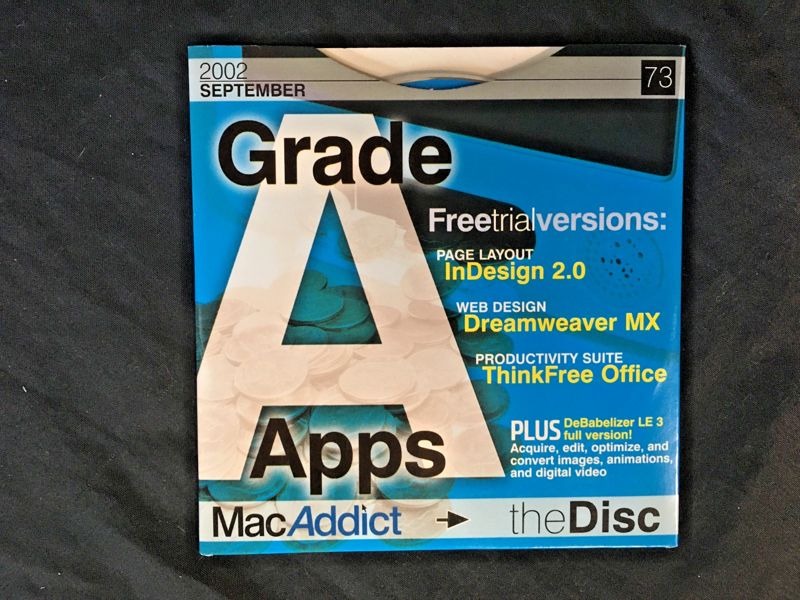 MacAddict The Disc - Sept 2002 - #73 - Grade A Apps Free Trials - Imagine Media